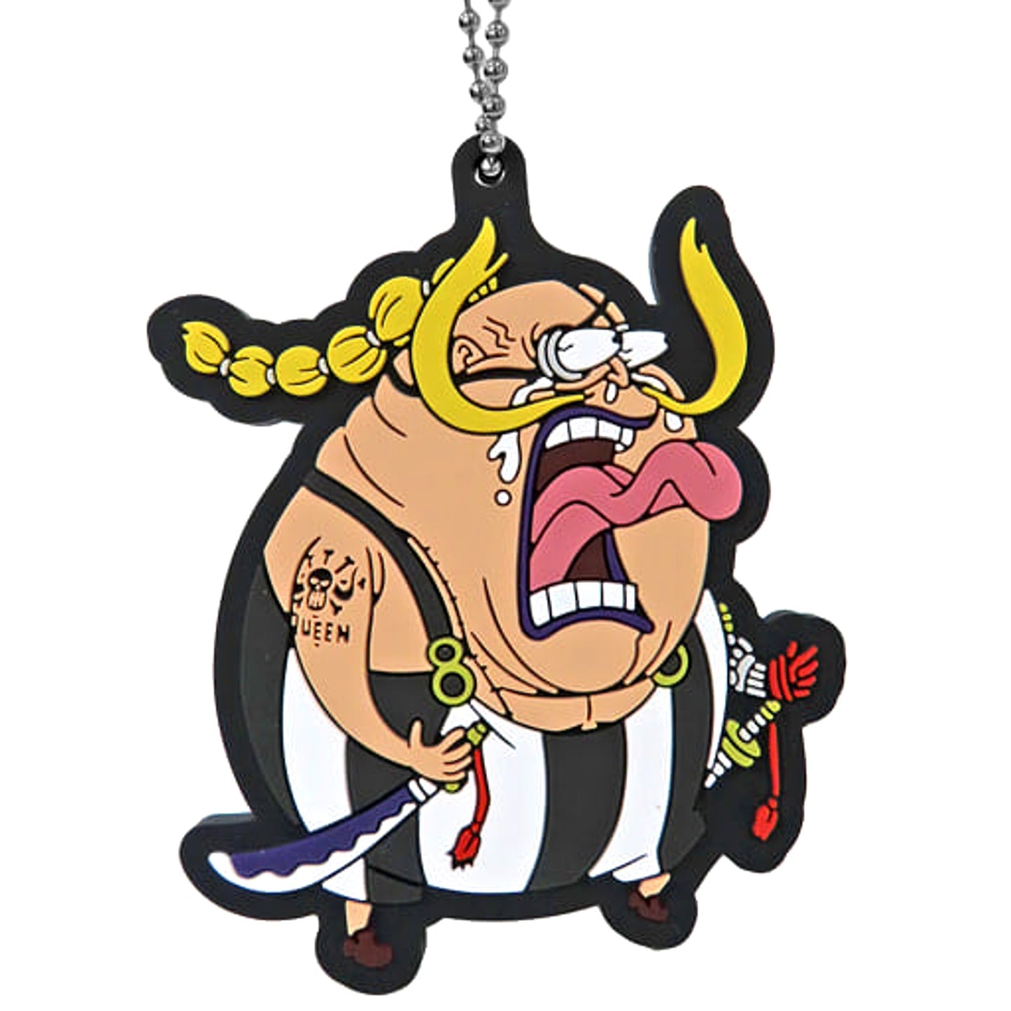 One Piece Queen Ichiban Kuji See You! Nine Red Scabbards First Rubber Mascot Prize H Keychains [USED]