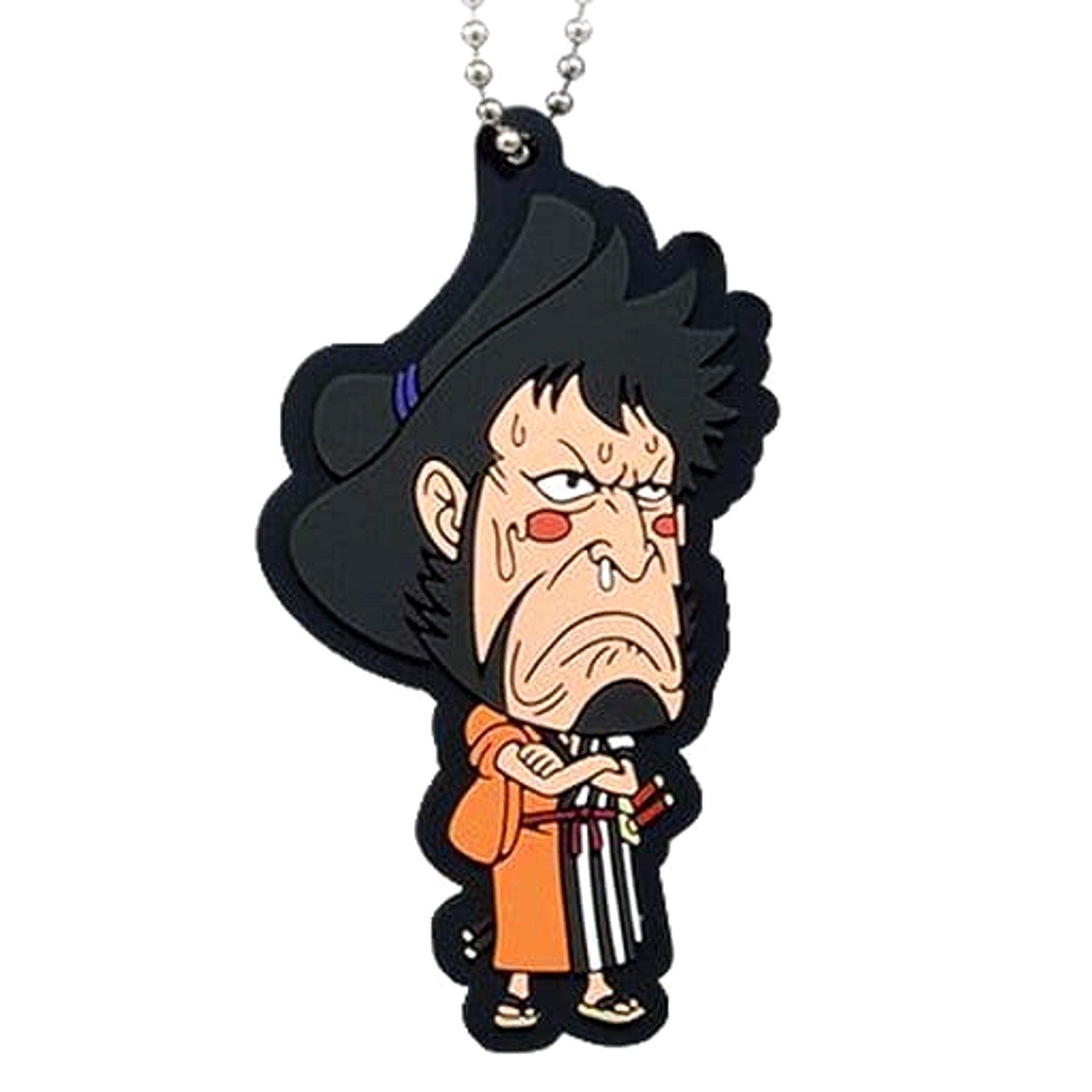One Piece Kinemon Ichiban Kuji Seeing! Nine Red Scabbards Part 2 Rubber Mascot Prize H Keychains [USED]