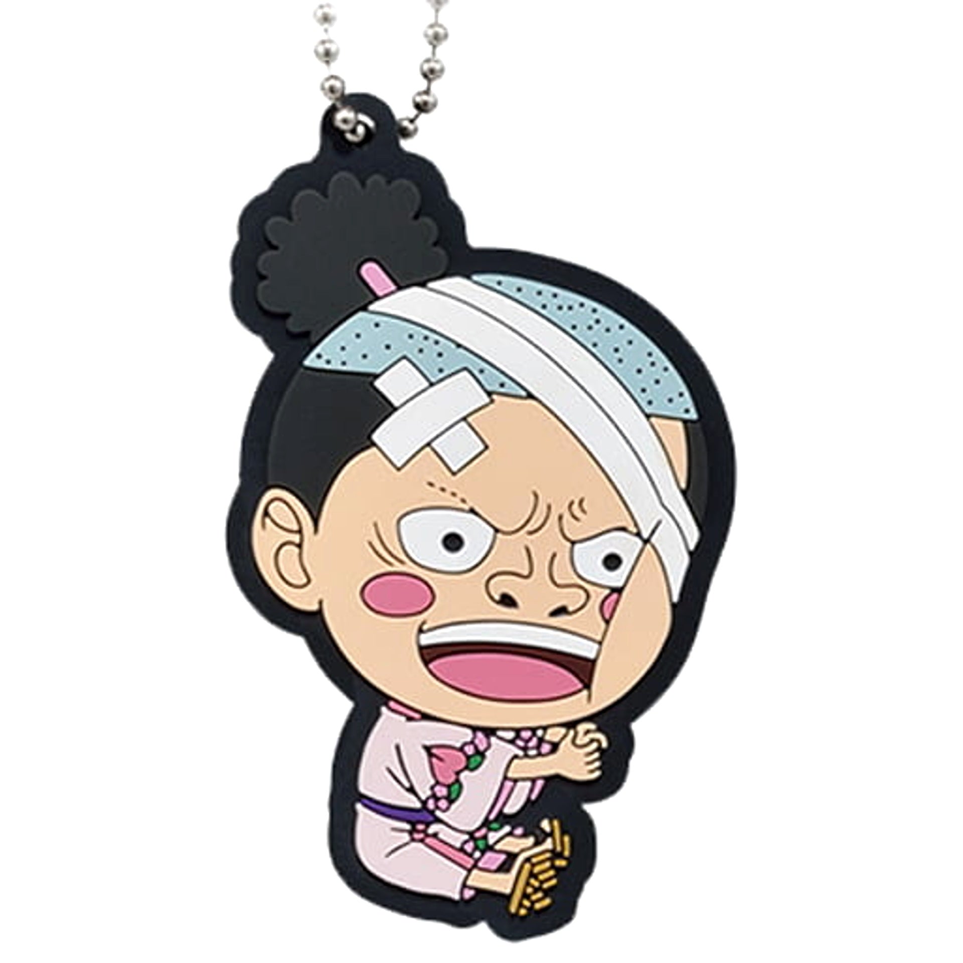 One Piece Momosuke Ichiban Kuji Seeing! Nine Red Scabbards Part 2 Rubber Mascot Prize H Keychains [USED]