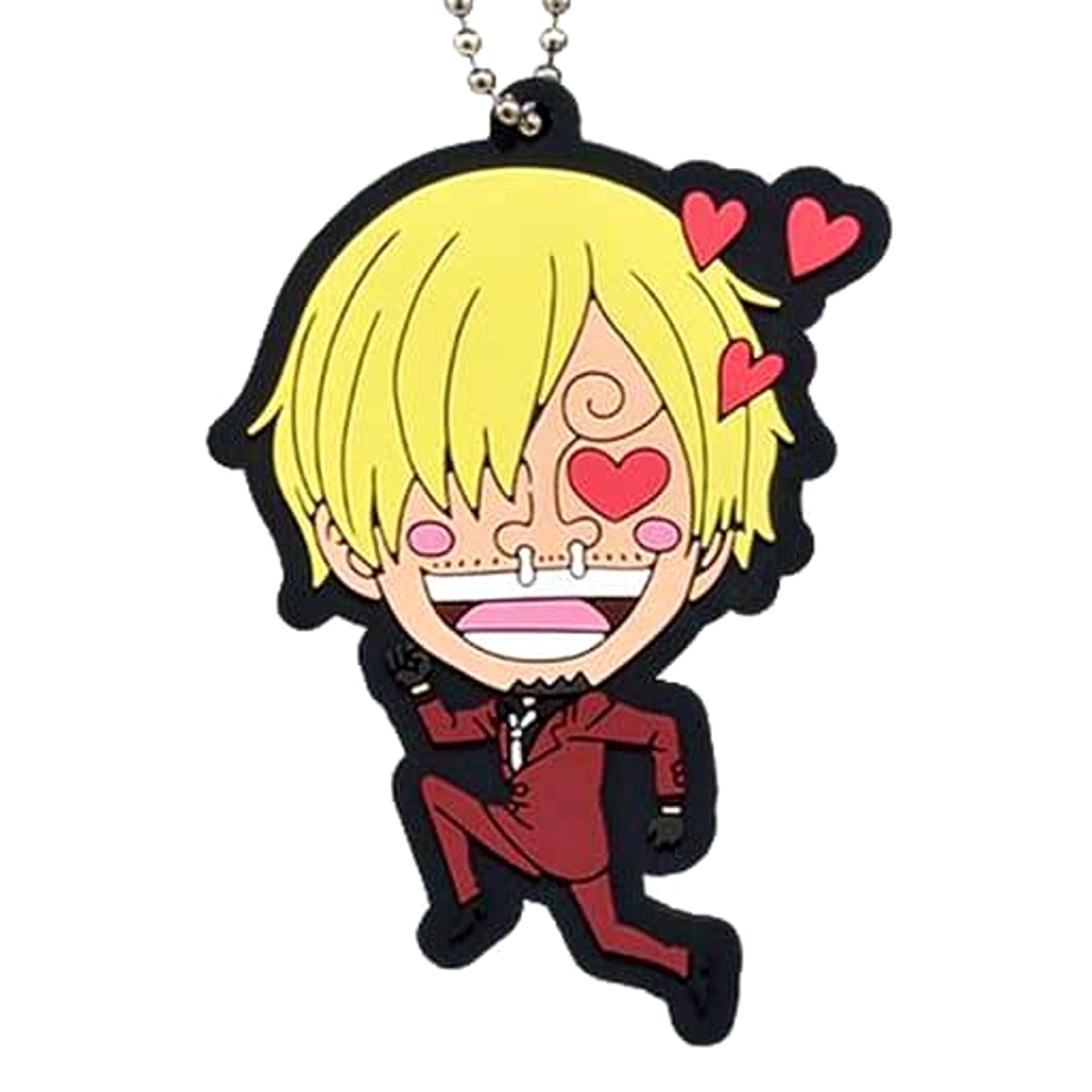 One Piece Sanji Ichiban Kuji Seeing! Nine Red Scabbards Part 2 Rubber Mascot Prize H Keychains [USED]