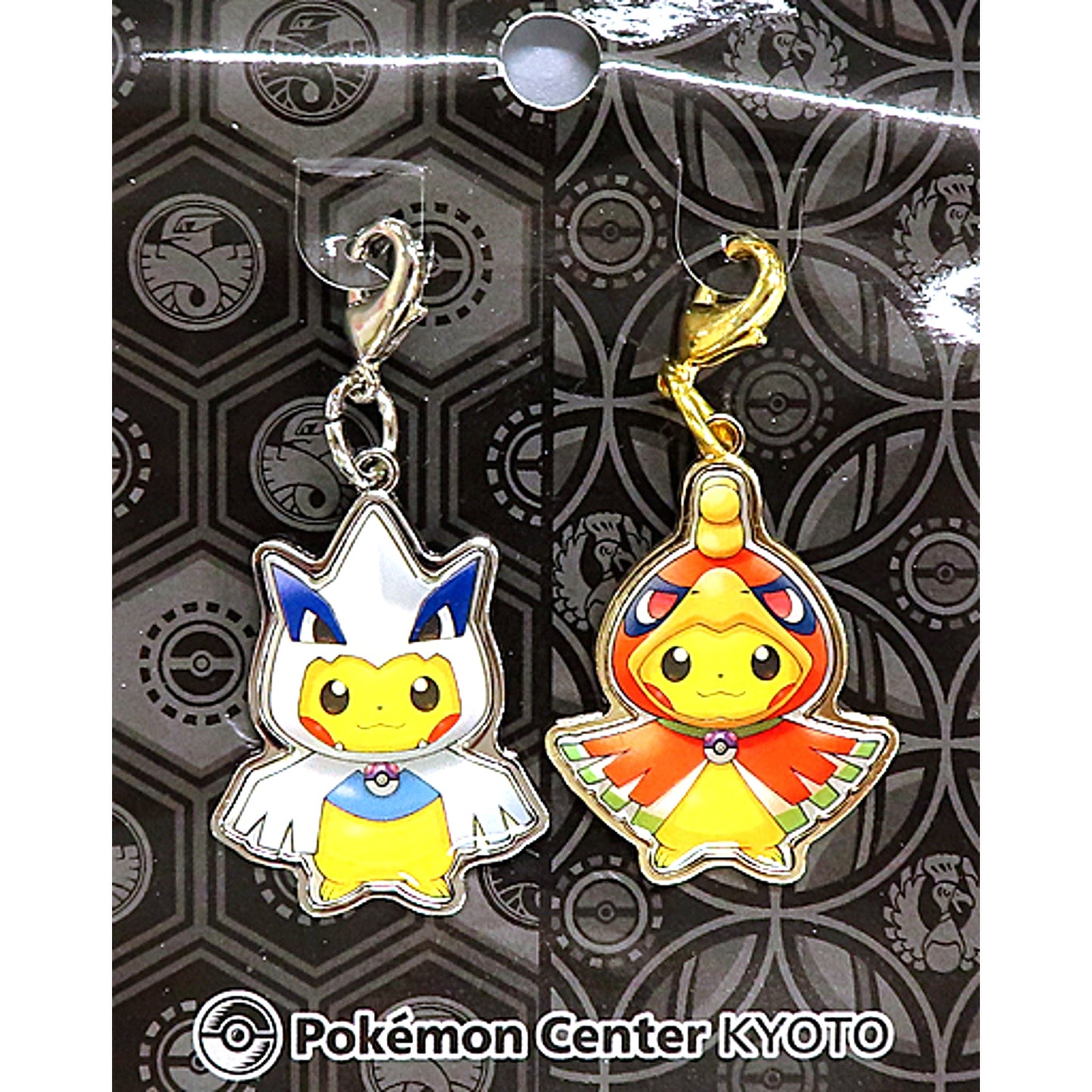 Ho-Oh & Lugia Poncho Pikachu Pokemon Metal Charm Set [USED]