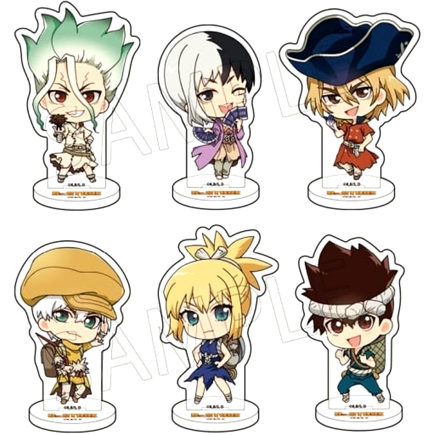Dr. STONE Trading Acrylic Stand Set of 6 [USED]