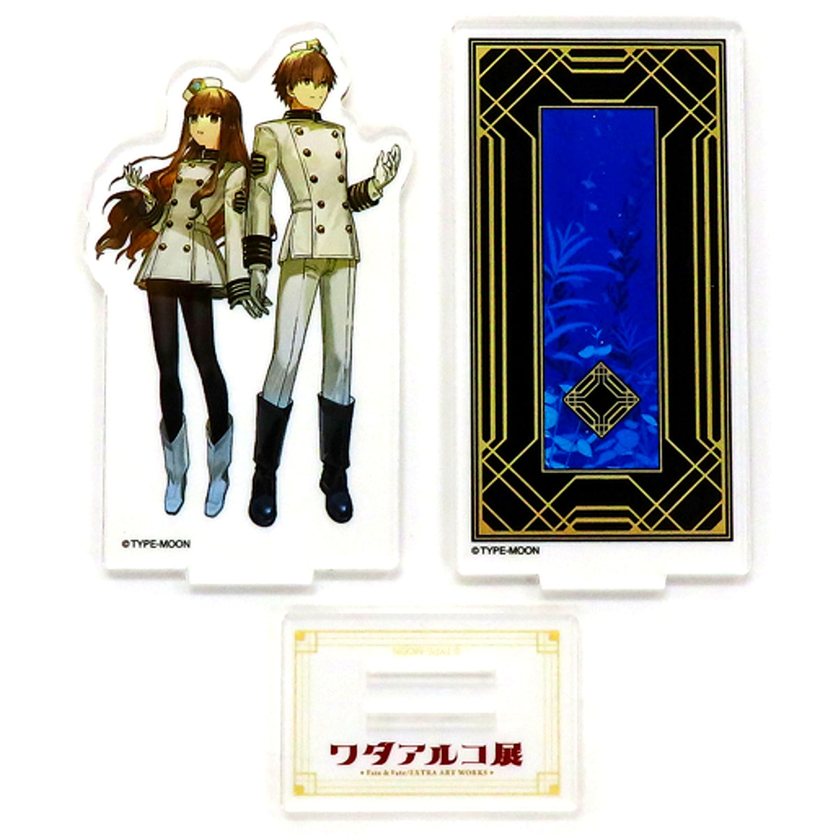 Hakuno Kishinami Male & Female Wada Arco Exhibition Fate & Fate/EXTRA ART WORKS Main Visual Acrylic Mascot [USED]