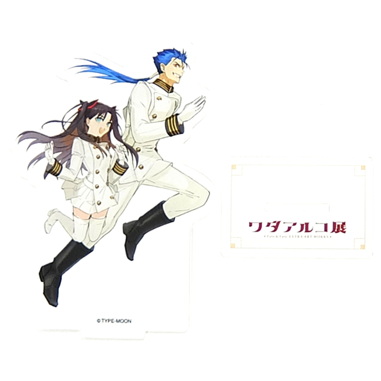 Rin Tohsaka & Cu Chulainn Fate & Fate/EXTRA ART WORKS Main Visual Acrylic Mascot Wada Arco Exhibition [USED]