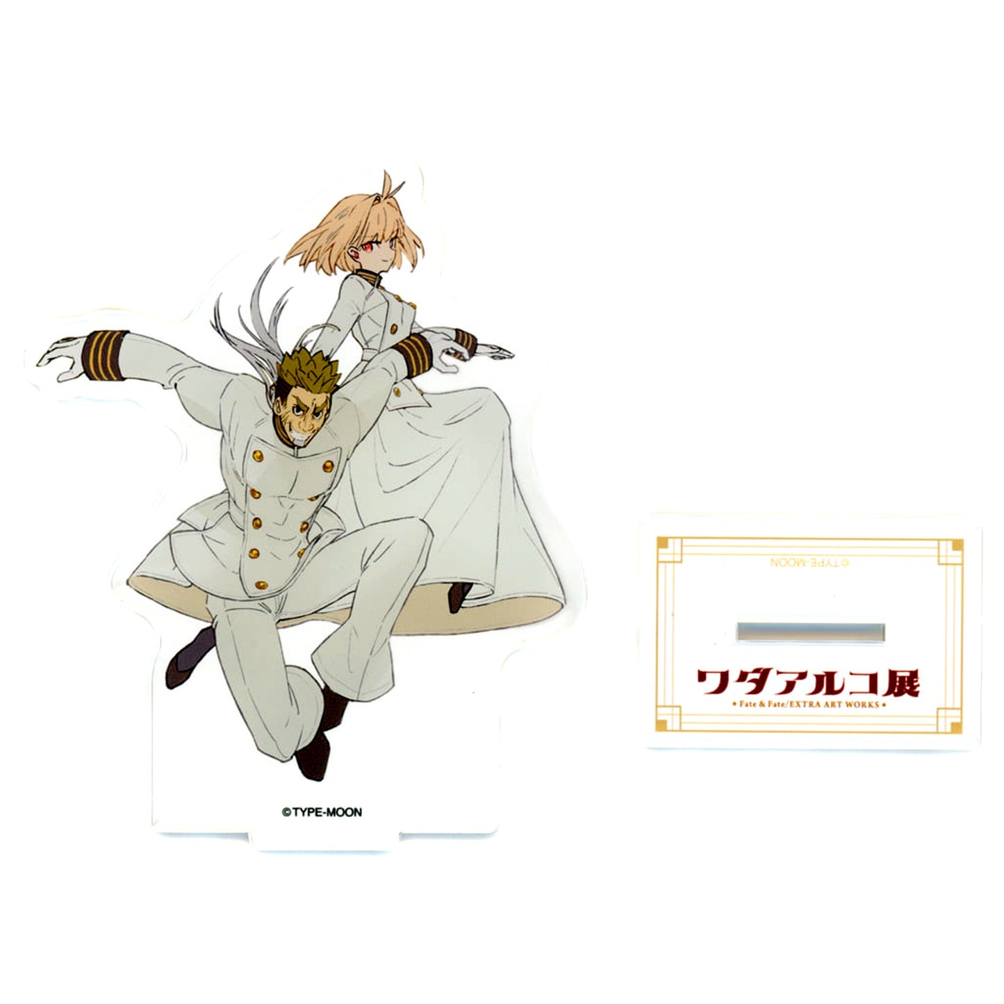 Monji Gatou and Arcueid Brunestud Fate/EXTRA Main Visual Acrylic Mascot Wada Arco Exhibition Fate and Fate/EXTRA Art Works [USED]