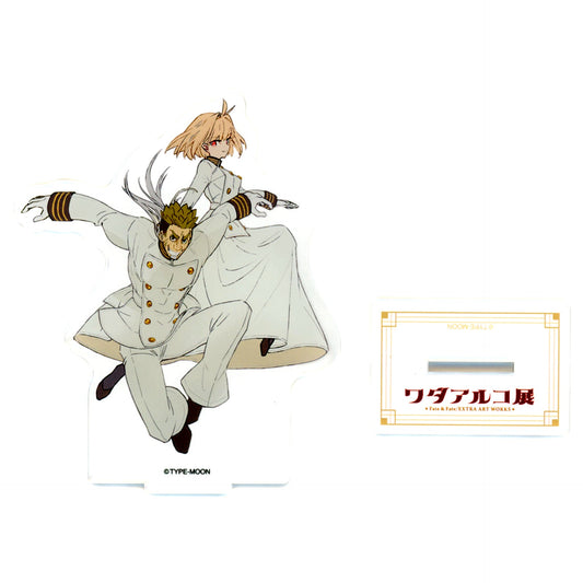 Monji Gatou and Arcueid Brunestud Fate/EXTRA Main Visual Acrylic Mascot Wada Arco Exhibition Fate and Fate/EXTRA Art Works [USED]