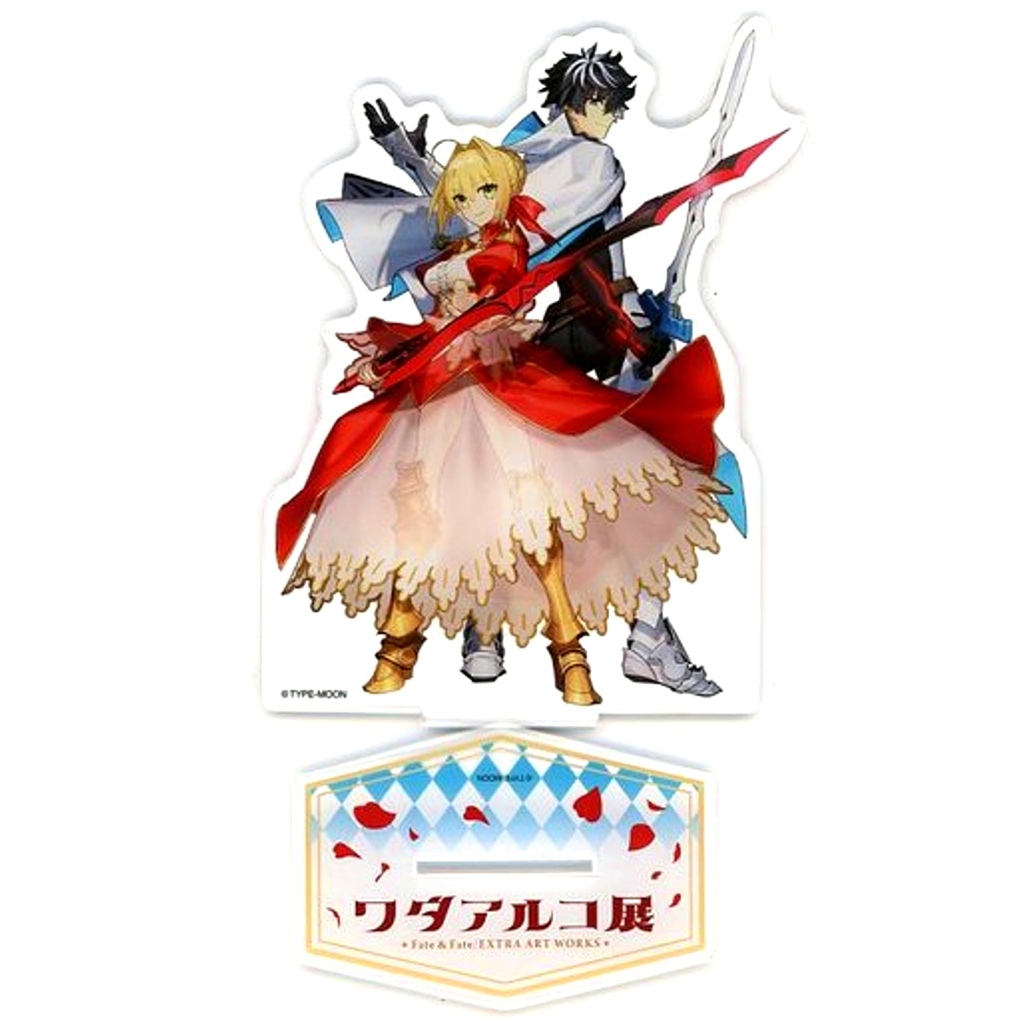 Nero & Charlemagne BIG Acrylic Mascot Wada Arco Exhibition Fate & Fate/EXTRA ART WORKS [USED]