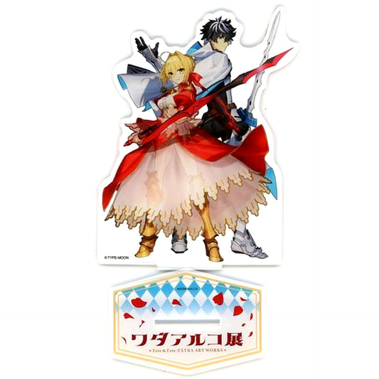 Nero & Charlemagne BIG Acrylic Mascot Wada Arco Exhibition Fate & Fate/EXTRA ART WORKS [USED]