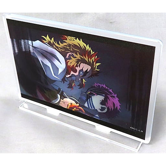 Kyojuro Rengoku & Ruka Rengoku Rengoku Family Remembering Family Lenticular Acrylic Stand Demon Slayer: Kimetsu no Yaiba Mugen Train Arc / Entertainment District Arc Character Picture Scroll Cafe in ufotable Cafe x Machi Asobi Cafe 2nd Term [USED]