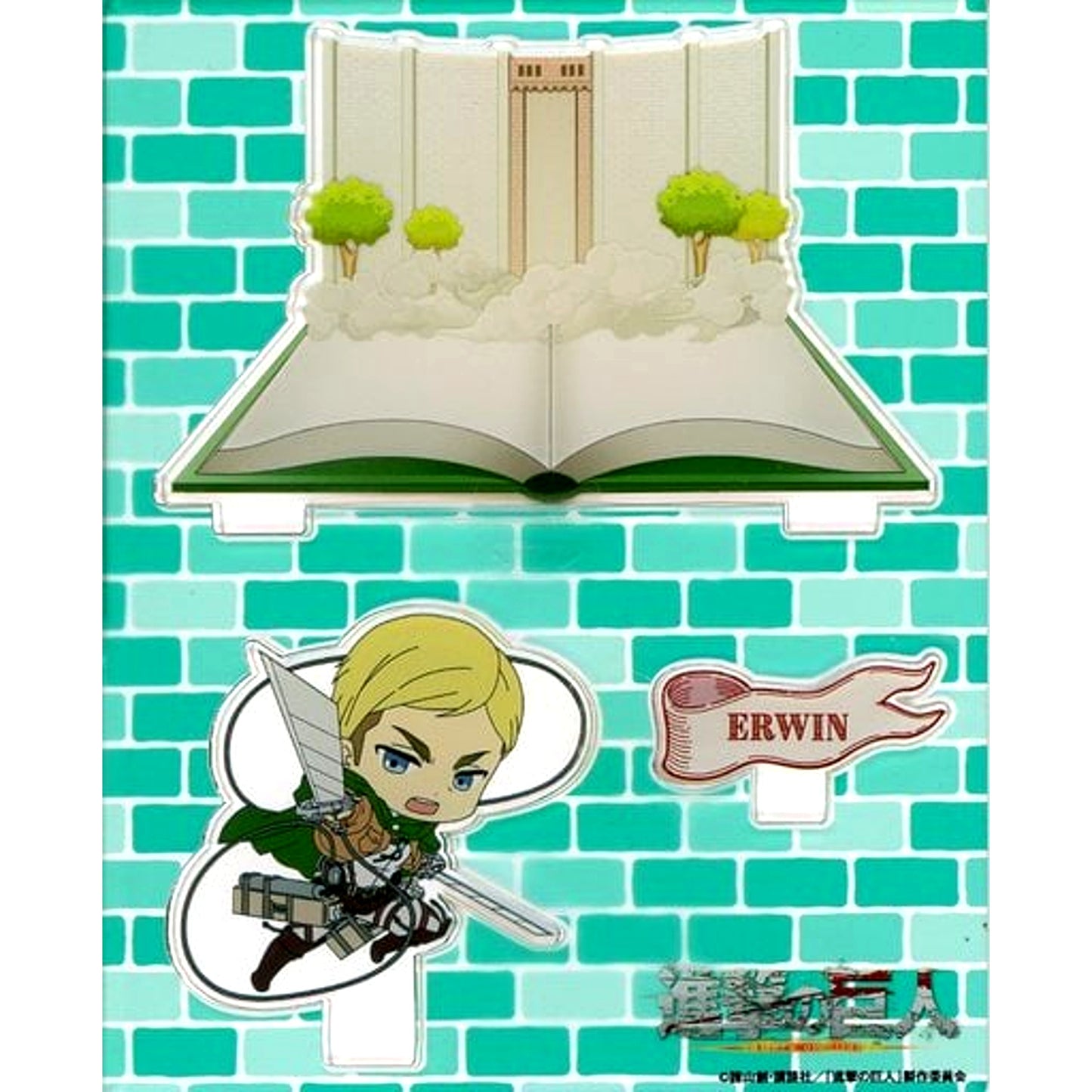Erwin Smith Attack on Titan Pop-up Book Fair in Bunkyodo Animega Acrylic Stand [USED]