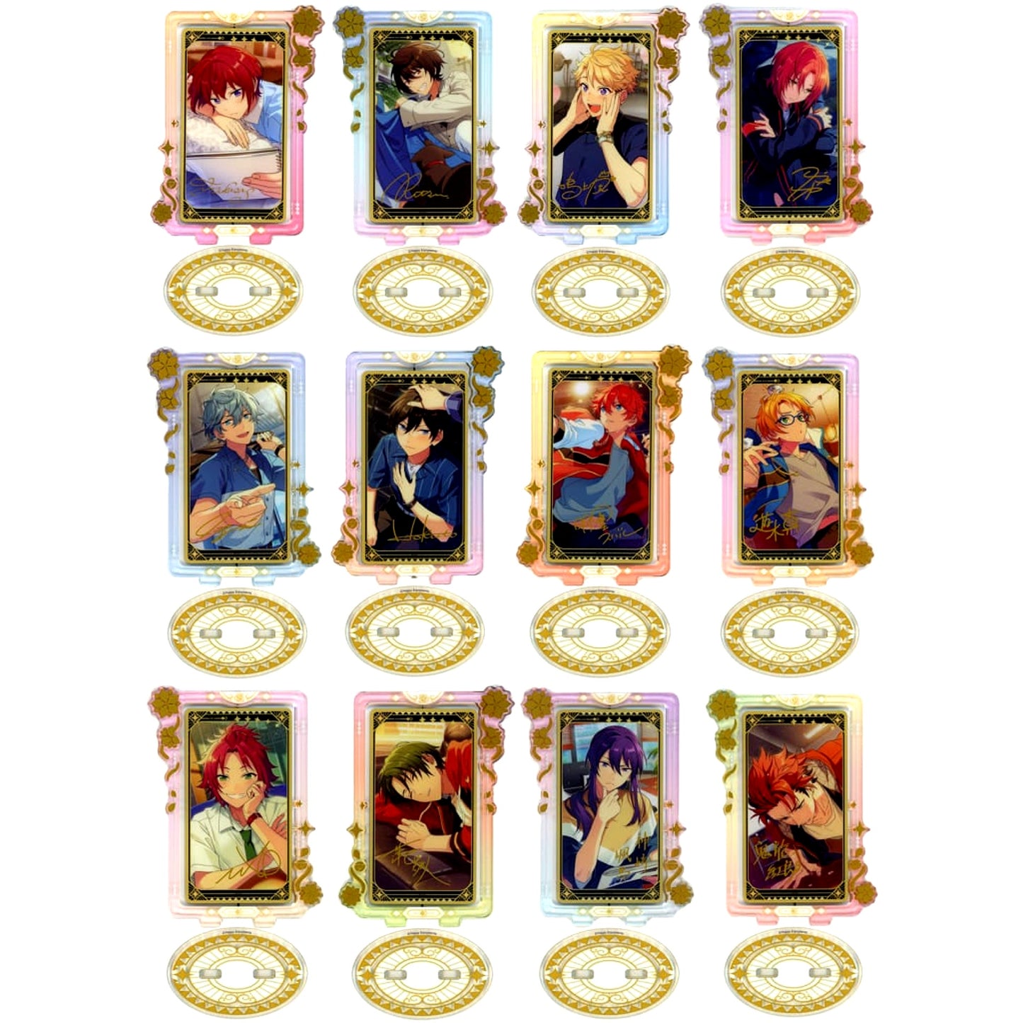 Ensemble Stars!! Set of 12 Types Floral Acrylic Stand Group B China Exclusive [USED]