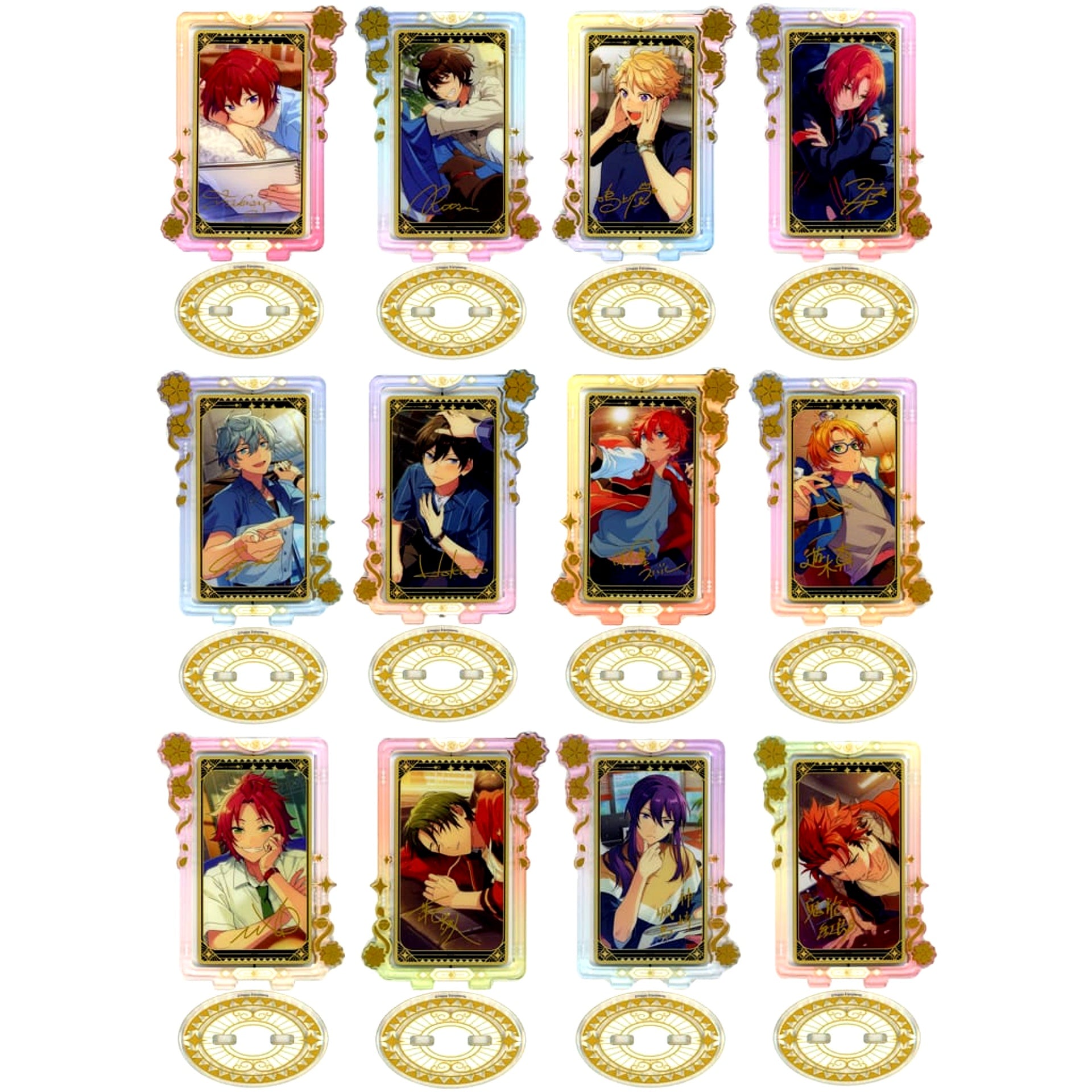 Ensemble Stars!! Set of 12 Types Floral Acrylic Stand Group B China Exclusive [USED]