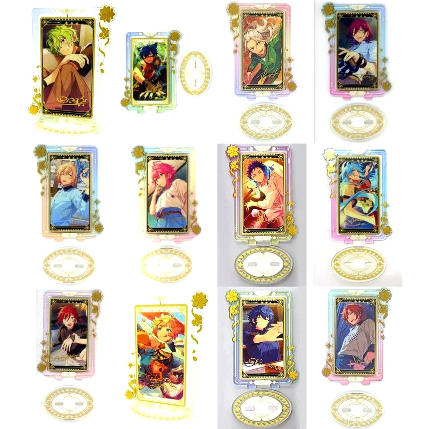 Ensemble Stars!! Set of 12 Types Floral Acrylic Stand Group C China Exclusive [USED]