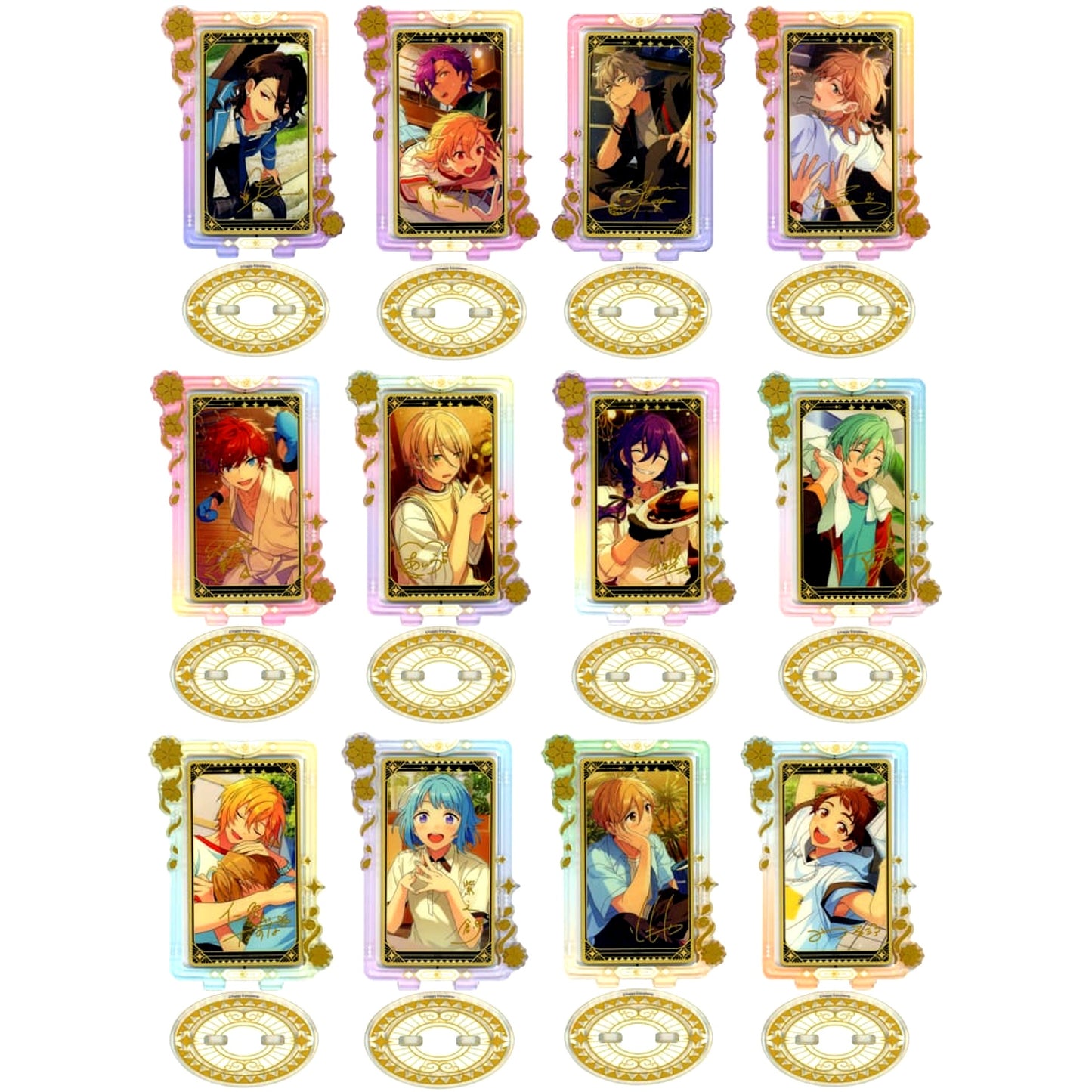 Ensemble Stars!! Huayang / Floral Acrylic Stand Group D China Limited All 12 Types Set [USED]