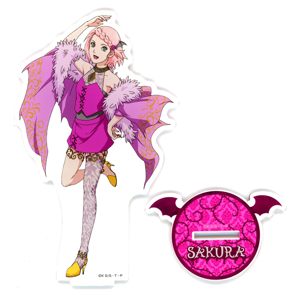 Sakura Haruno Vampire Illustration BIG Acrylic Stand Naruto Shippuden x Don Quijote [USED]