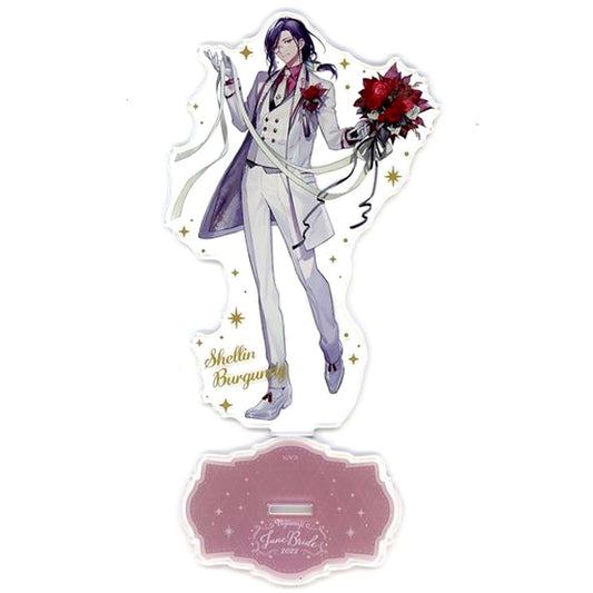 Shellin Burgundy Acrylic Stand Virtual YouTuber Nijisanji June Bride 2022 [USED]