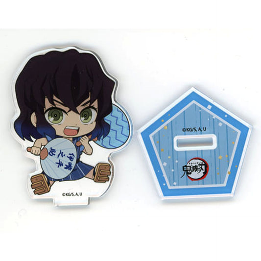 Demon Slayer: Kimetsu no Yaiba x Randen x Toei Kyoto Studio Park Inosuke Hashibira Petanko Trading Acrylic Stand Summer Festival ver. Vol. 1 Acrylic Stands [USED]