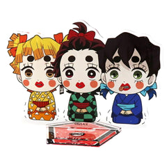 Demon Slayer: Kimetsu no Yaiba X Randen X Eigamura Sumiko Zenko Inoko Petanko Trading Acrylic Stand Summer Festival Ver. Vol.1 Kyo no Oshigoto 3 Limited Bonus for Purchasing Movie Village Box Acrylic Stands [USED]