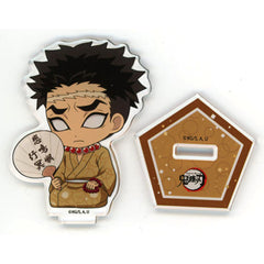 Demon Slayer: Kimetsu no Yaiba Gyomei Himejima Petanko Trading Acrylic Stand Randen x Toei Kyoto Studio Park Kyo no Oshigoto 3 Summer Festival Ver. Vol. 2 Acrylic Stands [USED]