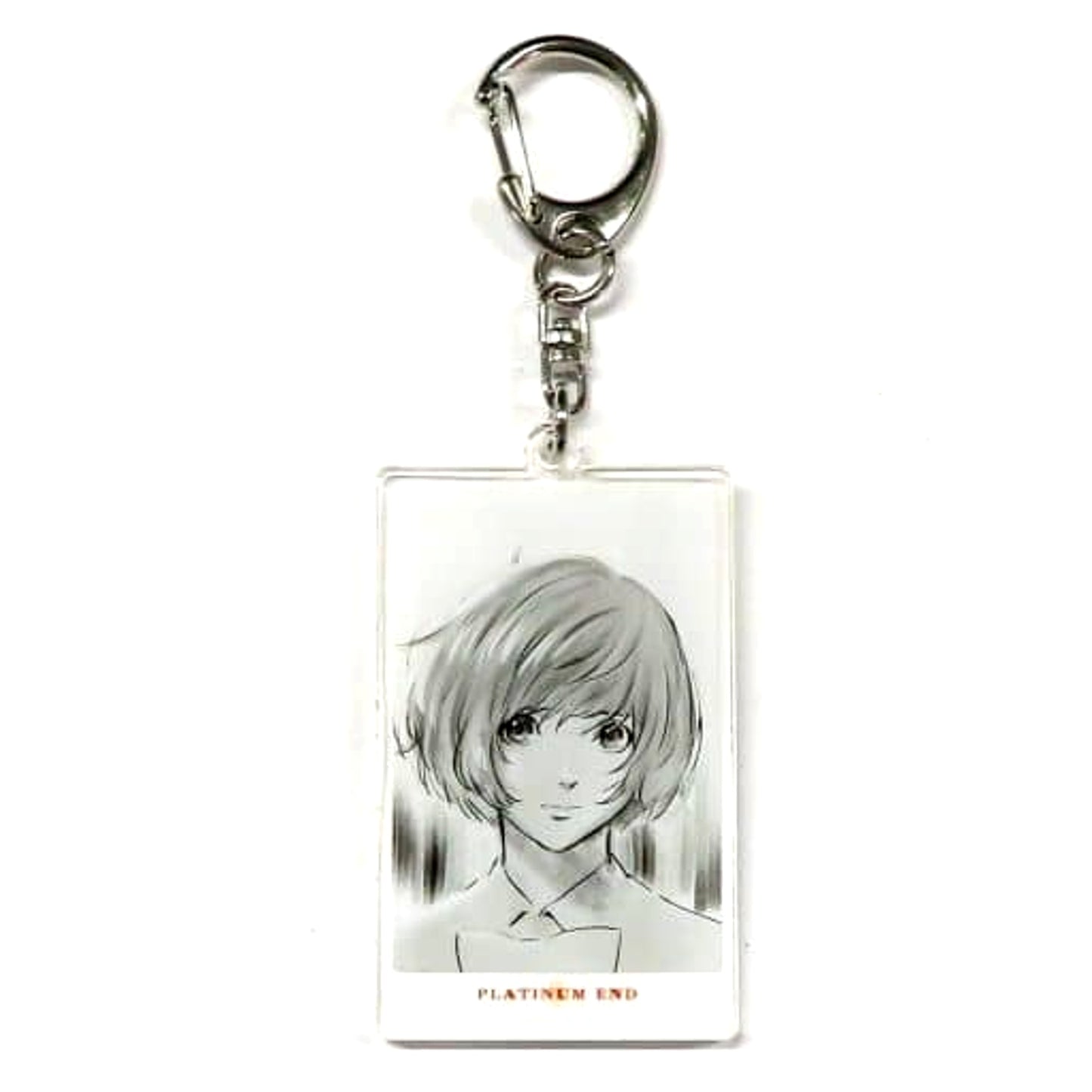 Platinum end Saki Hanakago Online Kuji Love and Flowers Acrylic Keychain Kujibikido Limited Prize B-5 Keychains [USED]