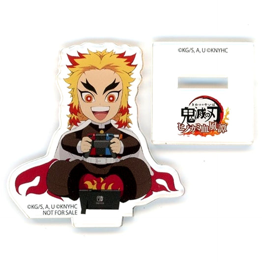 Kyojuro Rengoku Demon Slayer The Hinokami Chronicles Switch Software Animate Purchase Bonus ufotable Illustration Mini Character Acrylic Stand [USED]