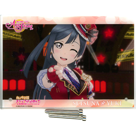 Setsuna Yuki Acrylic Board Love Live! Nijigasaki High School Idol Club Setsuna Yuki Celebration Set Nijigasaki High School Store Birthday Present Vol. 5 Single Item [USED]