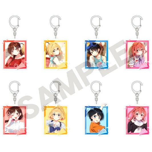 Set of 8 Rent-A-Girlfriend Trading Acrylic Keychain [USED]