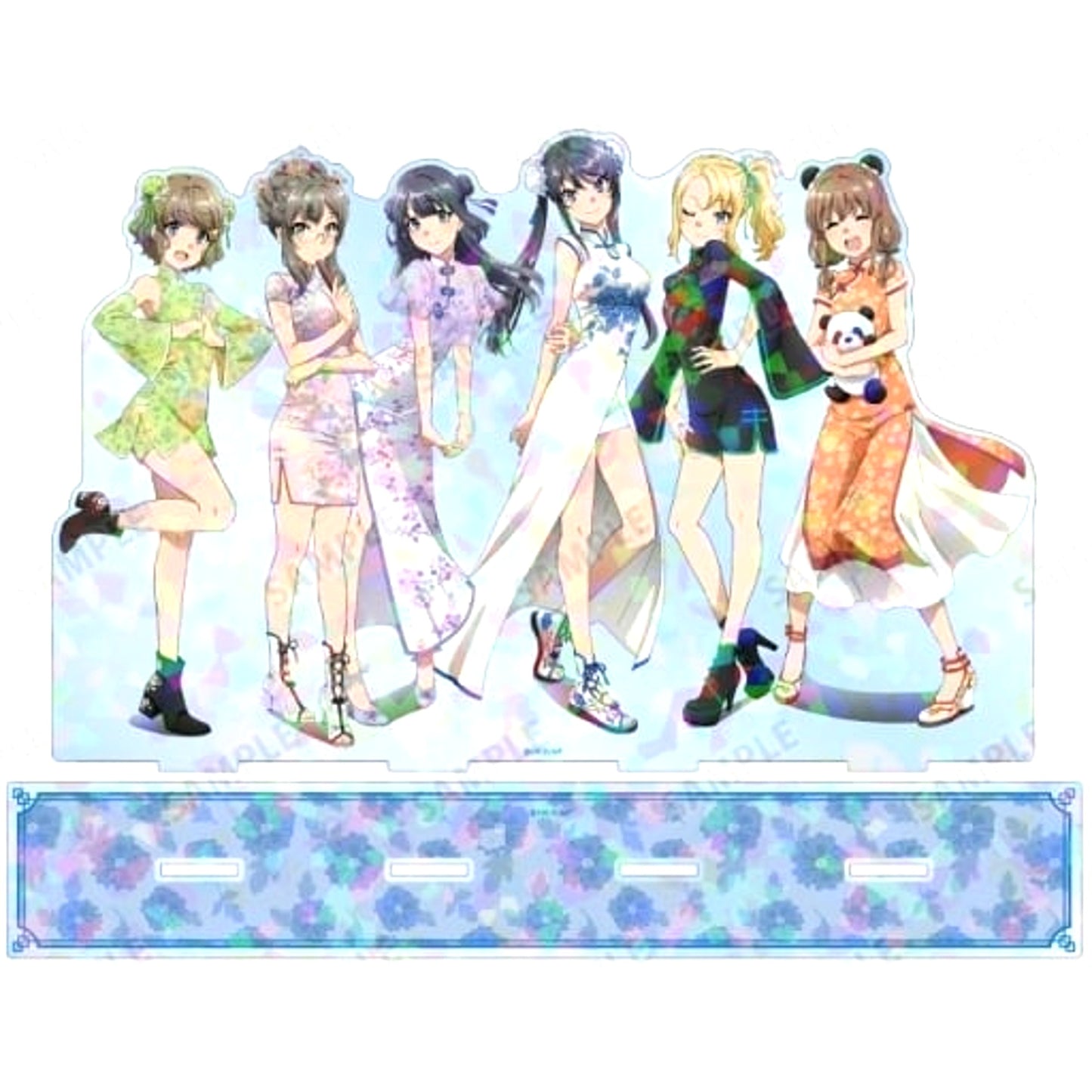 Group China Dress Ver. Hologram Big Acrylic Stand Rascal Does Not Dream of Bunny Girl Senpai [USED]