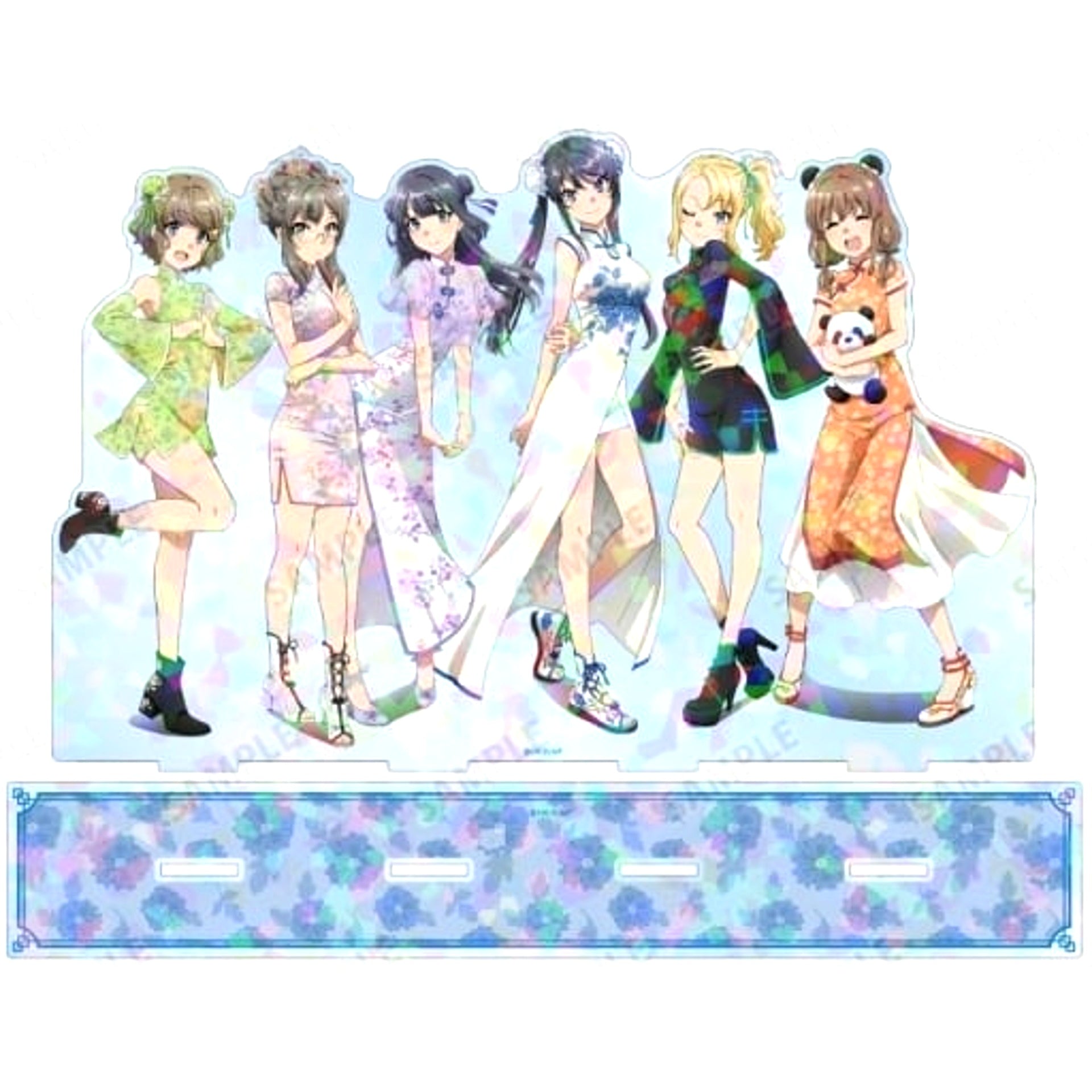 Group China Dress Ver. Hologram Big Acrylic Stand Rascal Does Not Dream of Bunny Girl Senpai [USED]