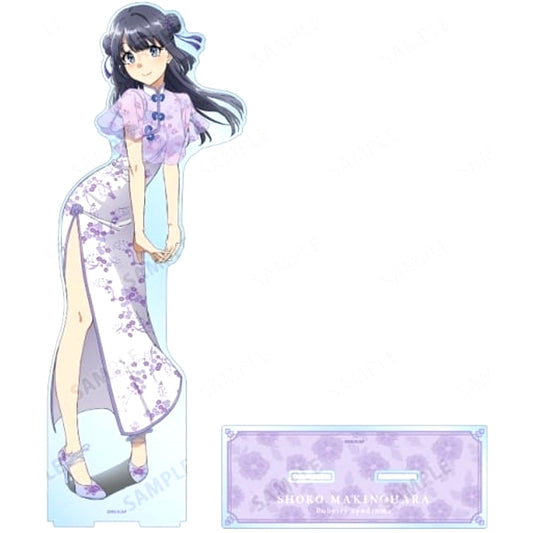 Shoko Makinohara China Dress Ver. Illustration Extra Large Acrylic Stand Rascal Does Not Dream of Bunny Girl Senpai [USED]