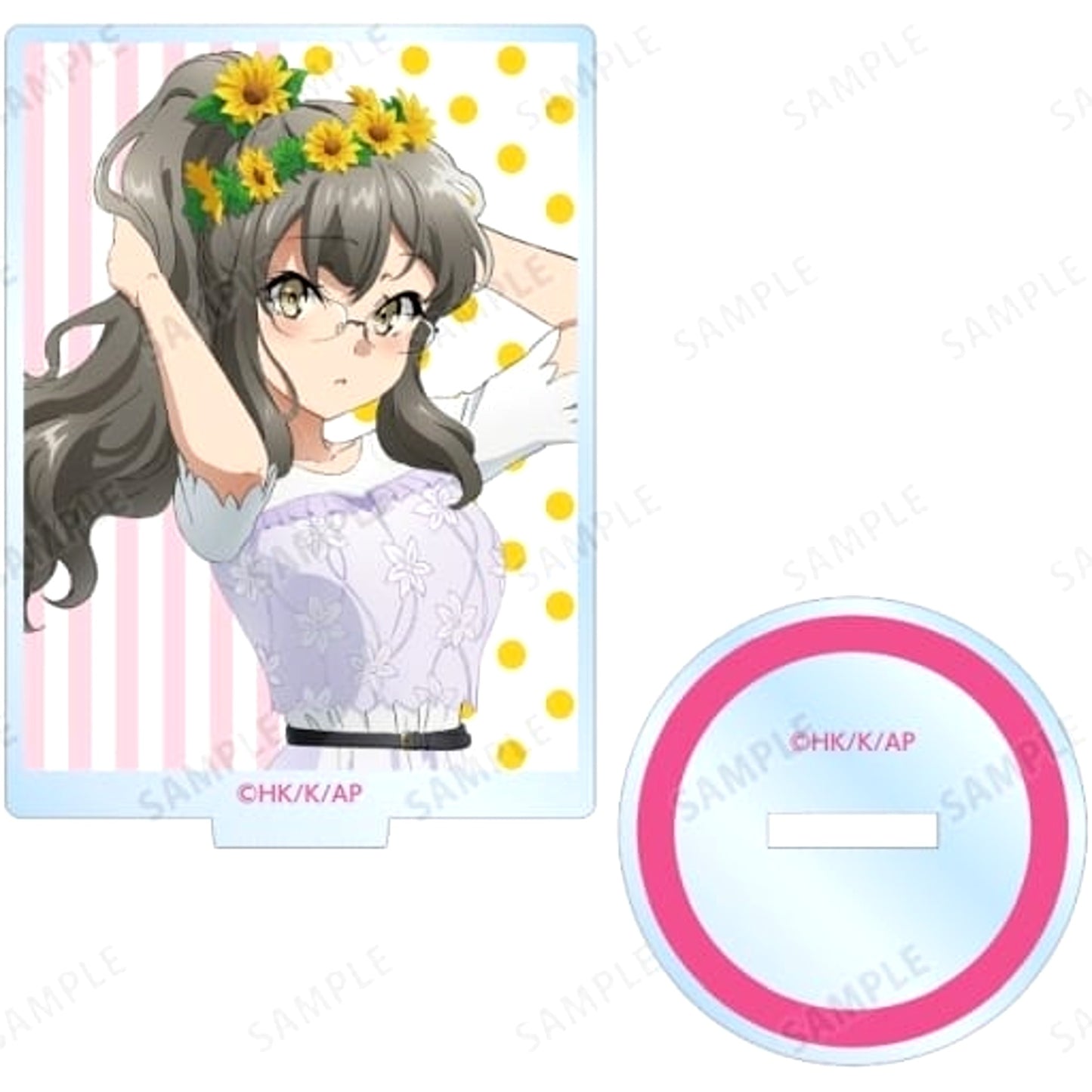 Rascal Does Not Dream of Bunny Girl Senpai Rio Futaba Original Illustration Sunflowers and White Dress Acrylic Stand A Acrylic Stands [USED]