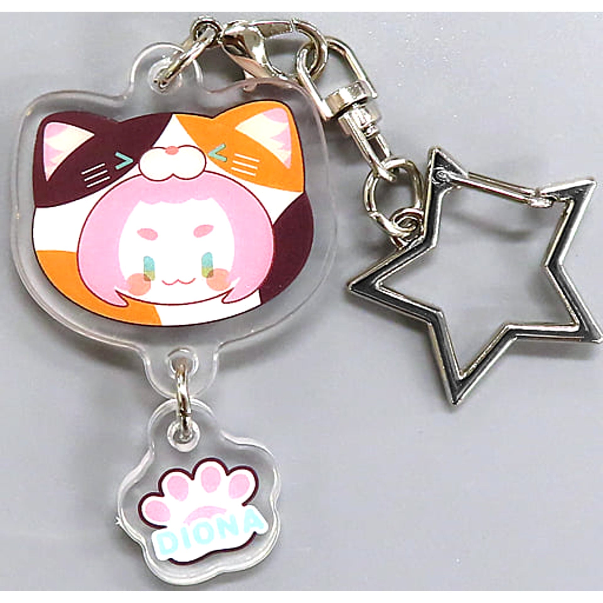 Genshin Diona Teyvat Zoo Series Acrylic Keychain Keychains [USED]