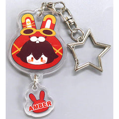 Genshin Amber Teyvat Zoo Series Acrylic Keychain Keychains [USED]