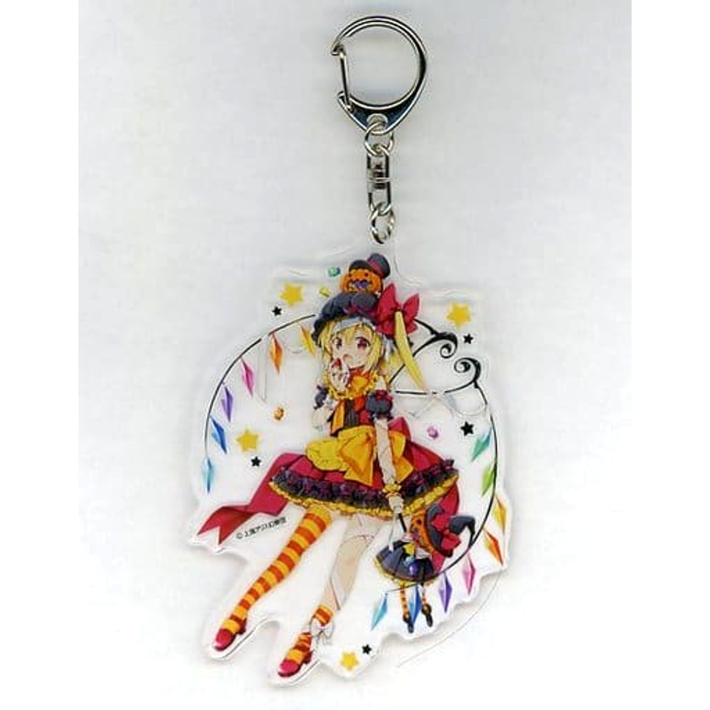 Touhou Project Flandre Scarlet Jumbo Acrylic Keychain Atre Akihabara Hakurei Shrine Autumn Festival 2018 Exclusive Keychains [USED]