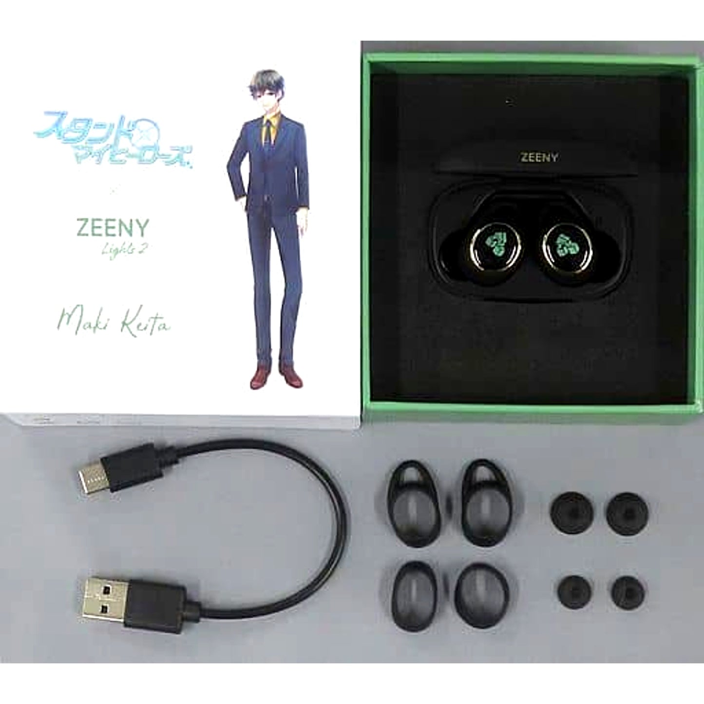 Keita Maki Stand My Heroes x Zeeny Zeeny Lights 2 Wireless Earphones [USED]