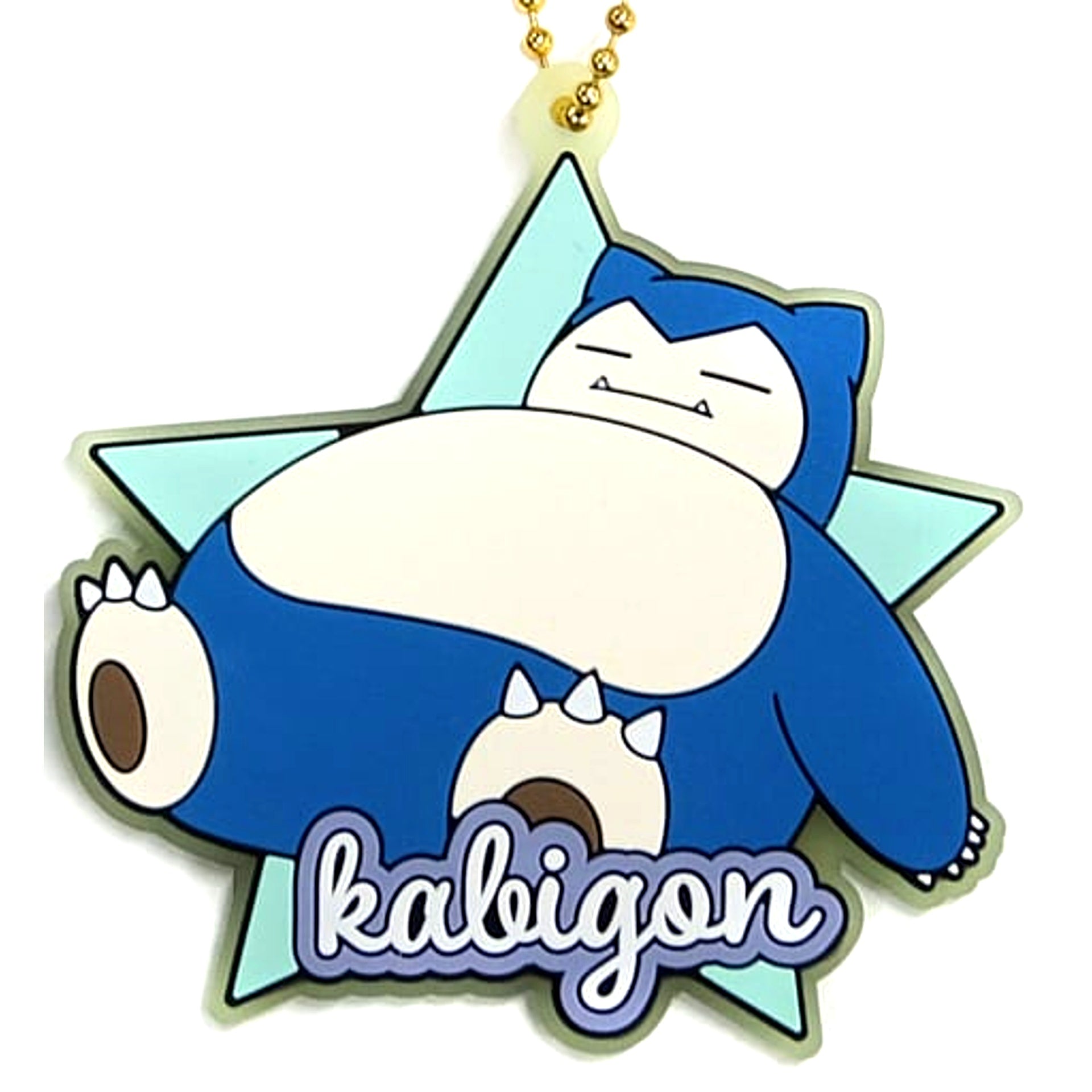Snorlax Pokemon Ichiban Kuji Anytime Calm Night Star Design Rubber Charm Prize G [USED]