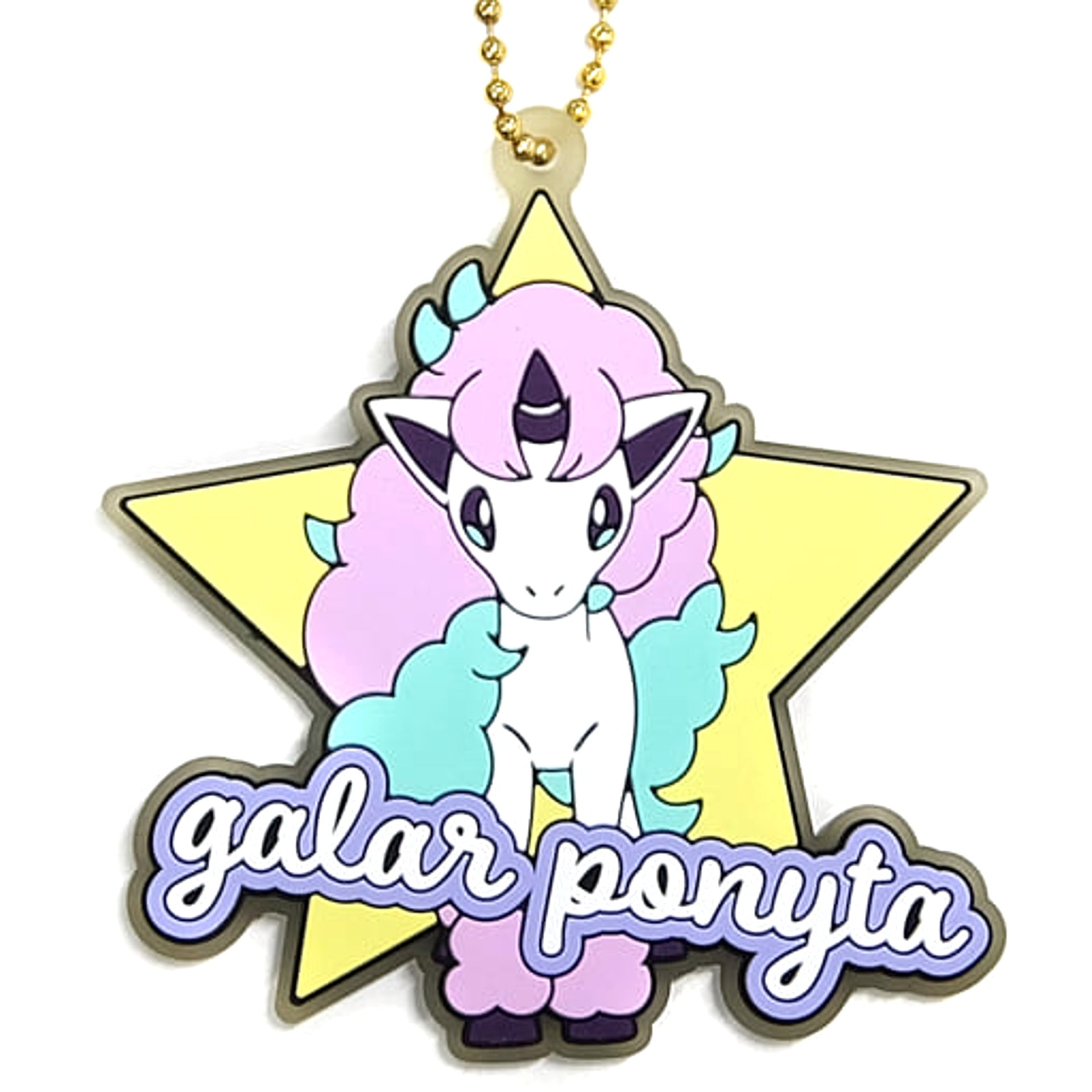 Pokemon Ponyta Galarian Form Ichiban Kuji Anytime Calm Night Star Design Rubber Charm Prize G Charm [USED]