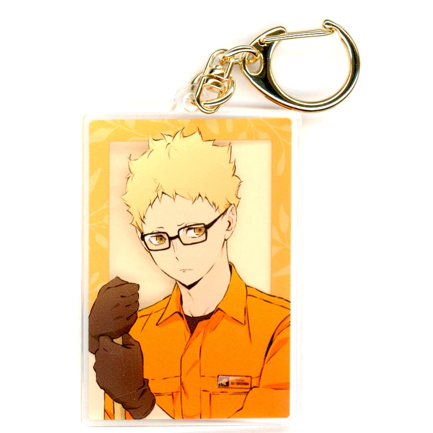 Kei Tsukishima Zookeeper Ver. Haikyu!! x Tobu Zoo 2022 Collabo Illustration 2nd Trading Acrylic Keychain [USED]