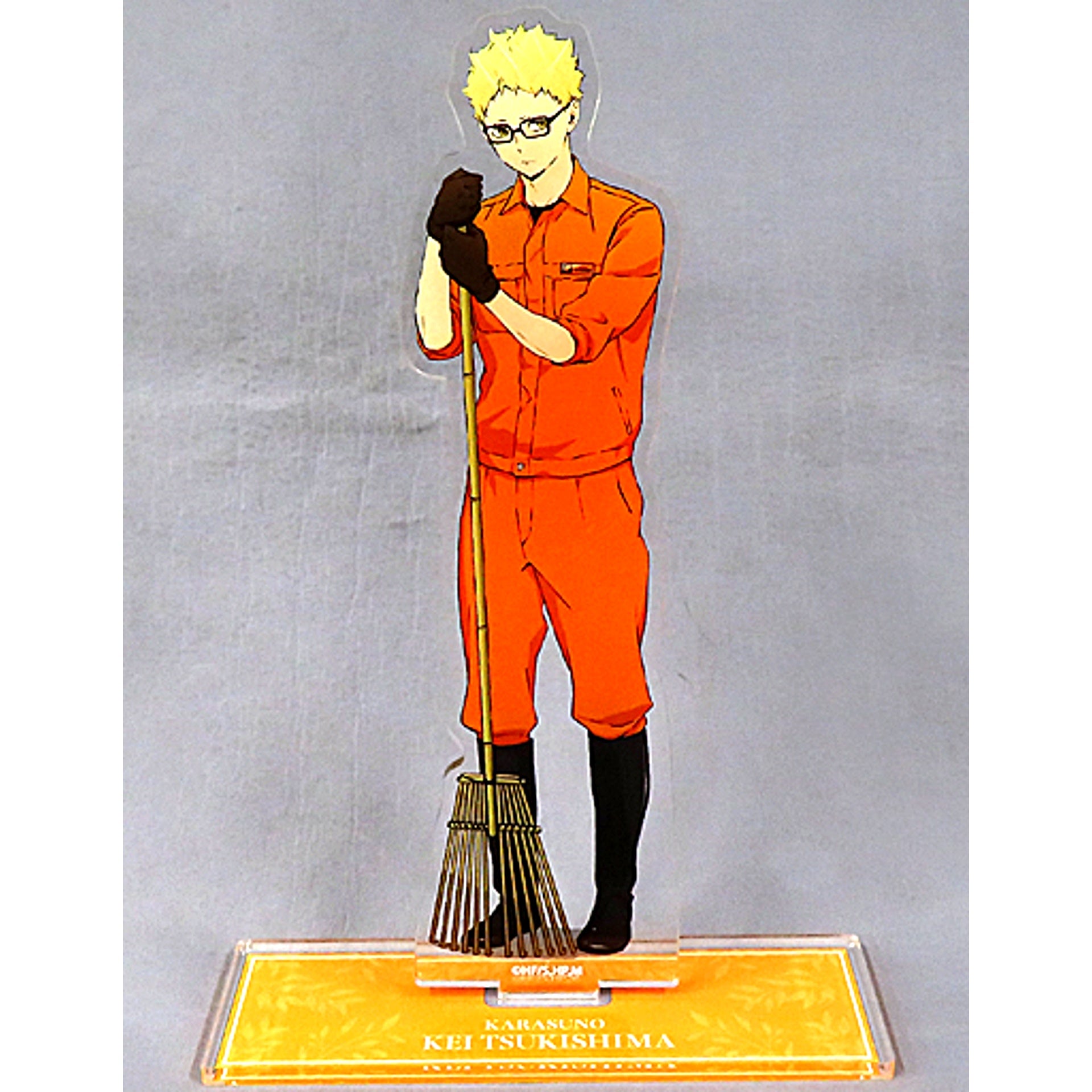 Kei Tsukishima Tobu Zoo Collaboration Newly Drawn Illustration Part 2 Zookeeper Ver. BIG Acrylic Stand Haikyu!! x Tobu Zoo 2022 [USED]