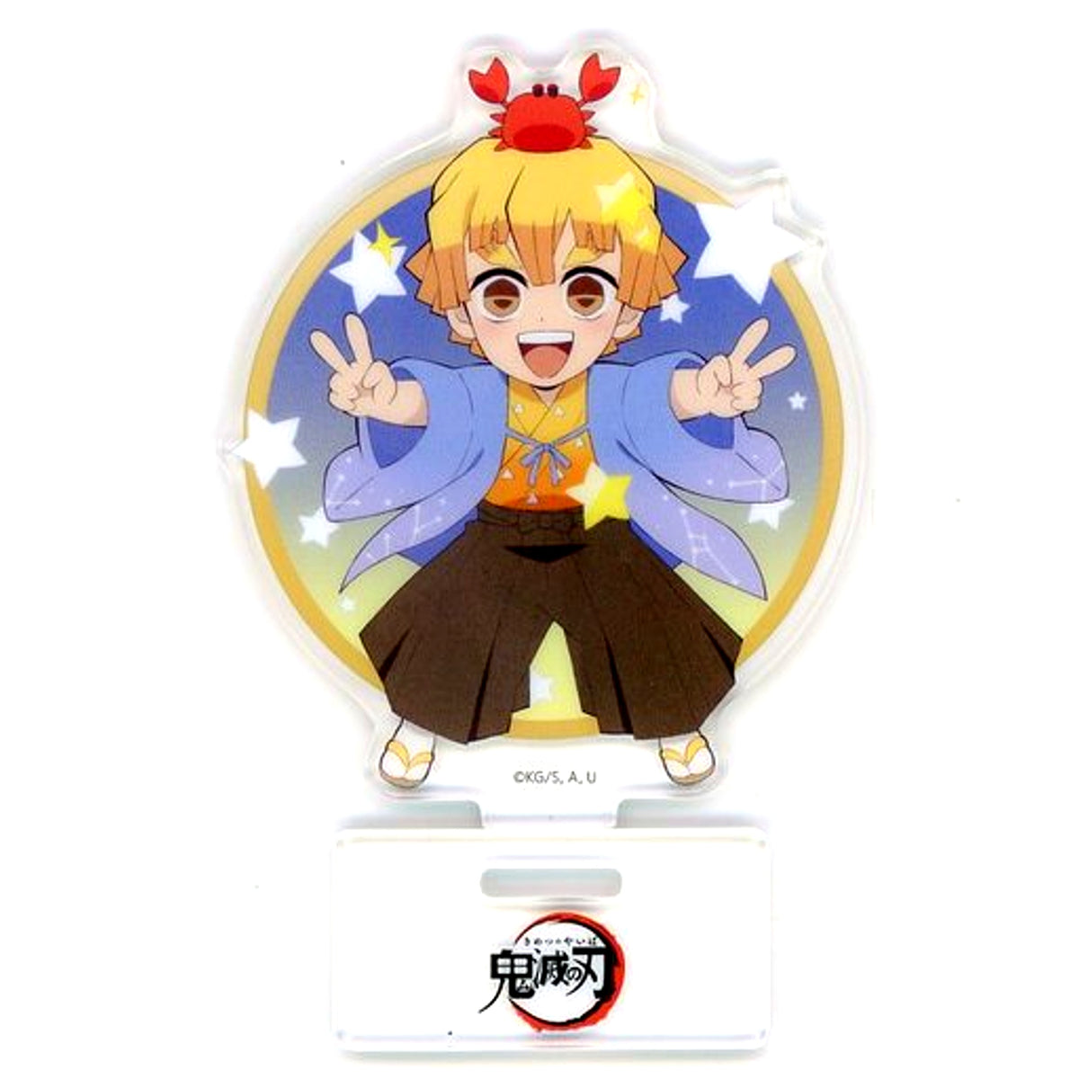Zenitsu Agatsuma Random Acrylic Stand B Demon Slayer x ufotable Cafe x Machi Asobi Cafe 12 Constellations Event 2022 [USED]