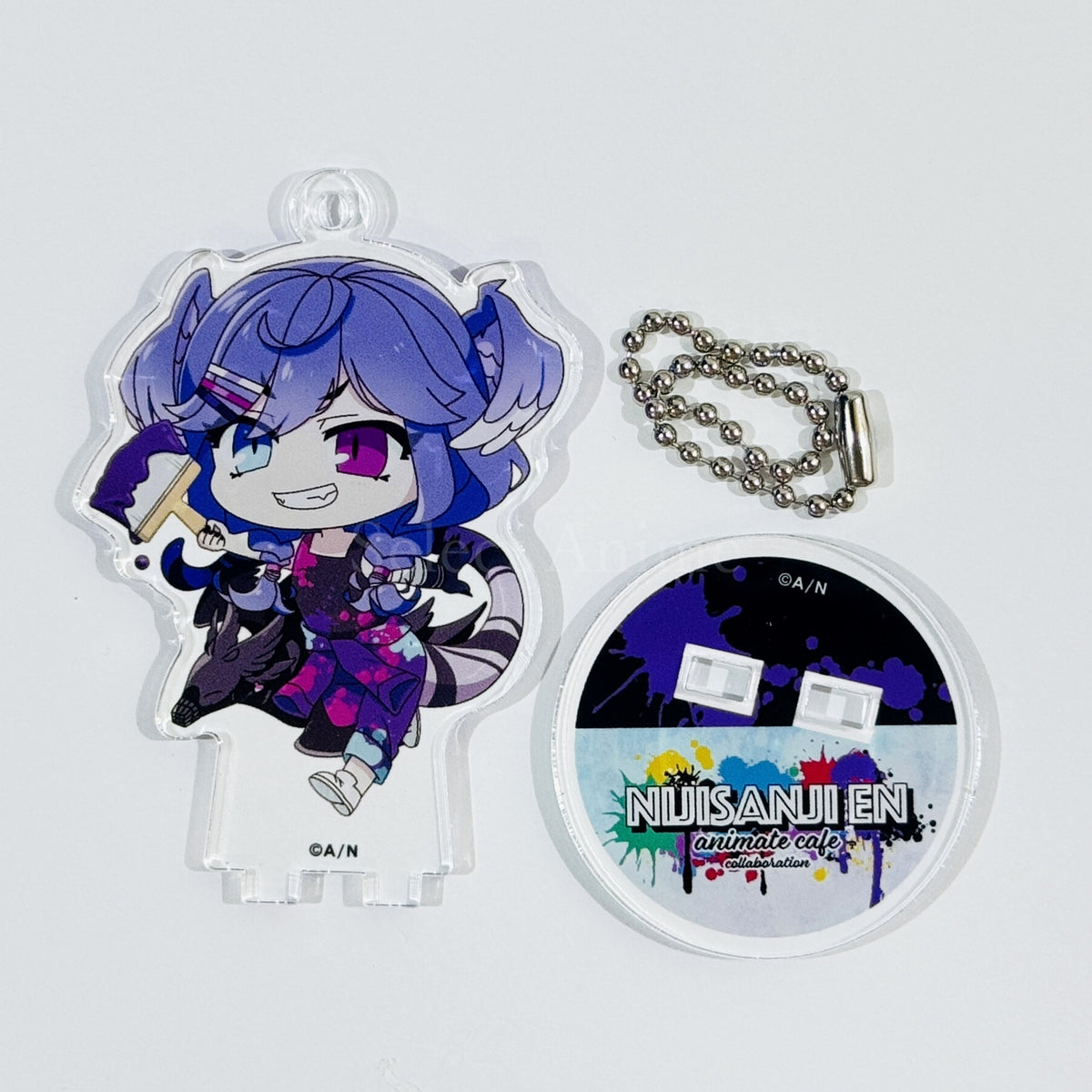 VTuber NIJISANJI EN Selen Tatsuki Trading Acrylic Stand Keychain Graffiti Ver. animate Cafe Limited Keychains [USED]