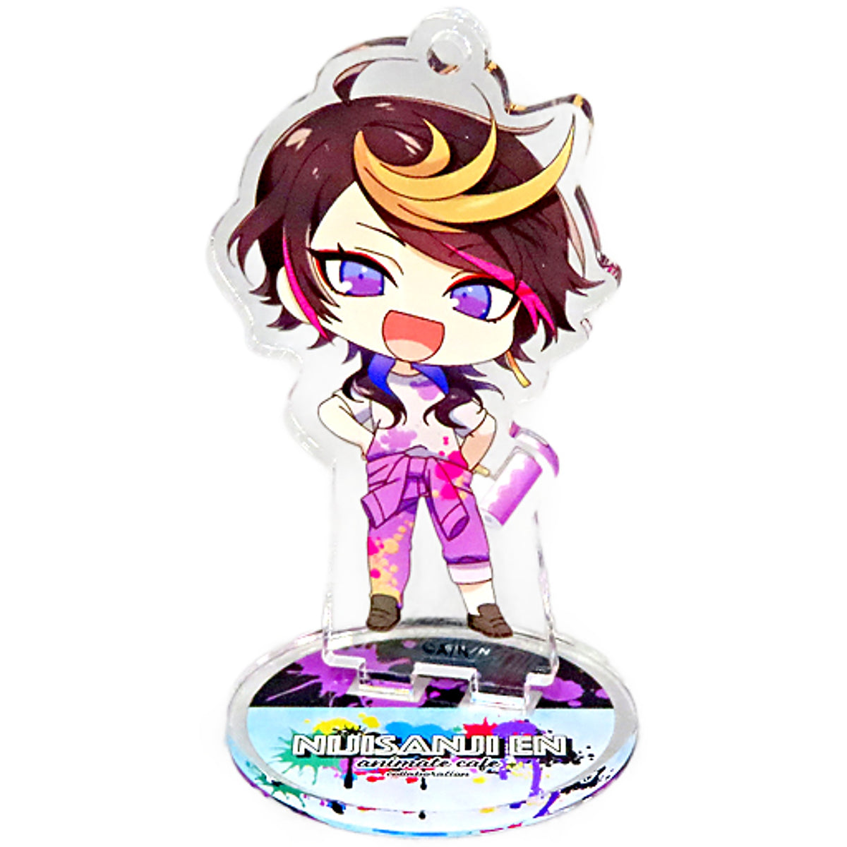 VTuber NIJISANJI EN Shu Yamino Trading Acrylic Stand Keychain Graffiti Ver. animate Cafe Limited Keychains [USED]
