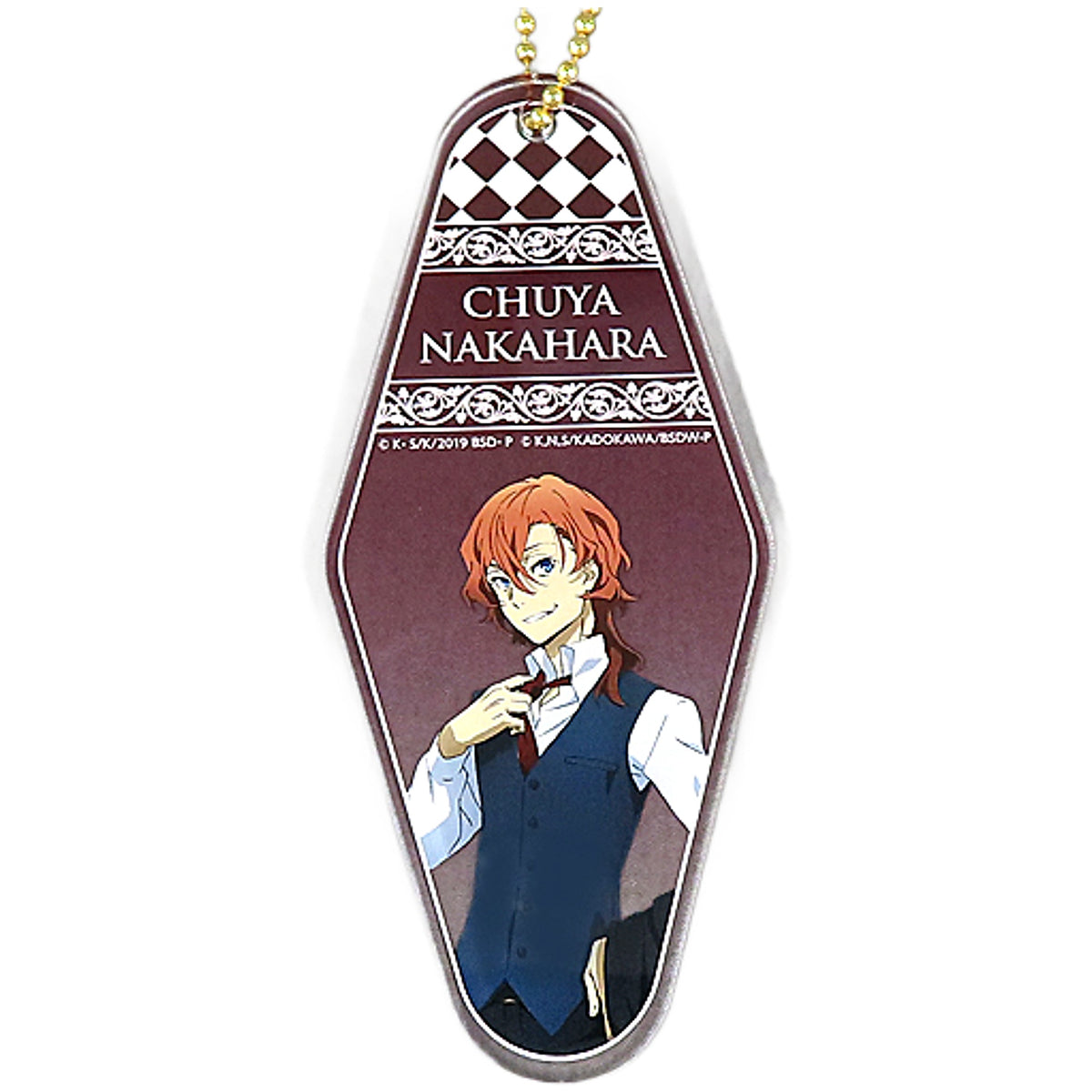 Bungo Stray Dogs Chuya Nakahara Suit Hotel Keychain Sunshine City Prince Hotel Collaboration 4th Limited Keychains [USED]