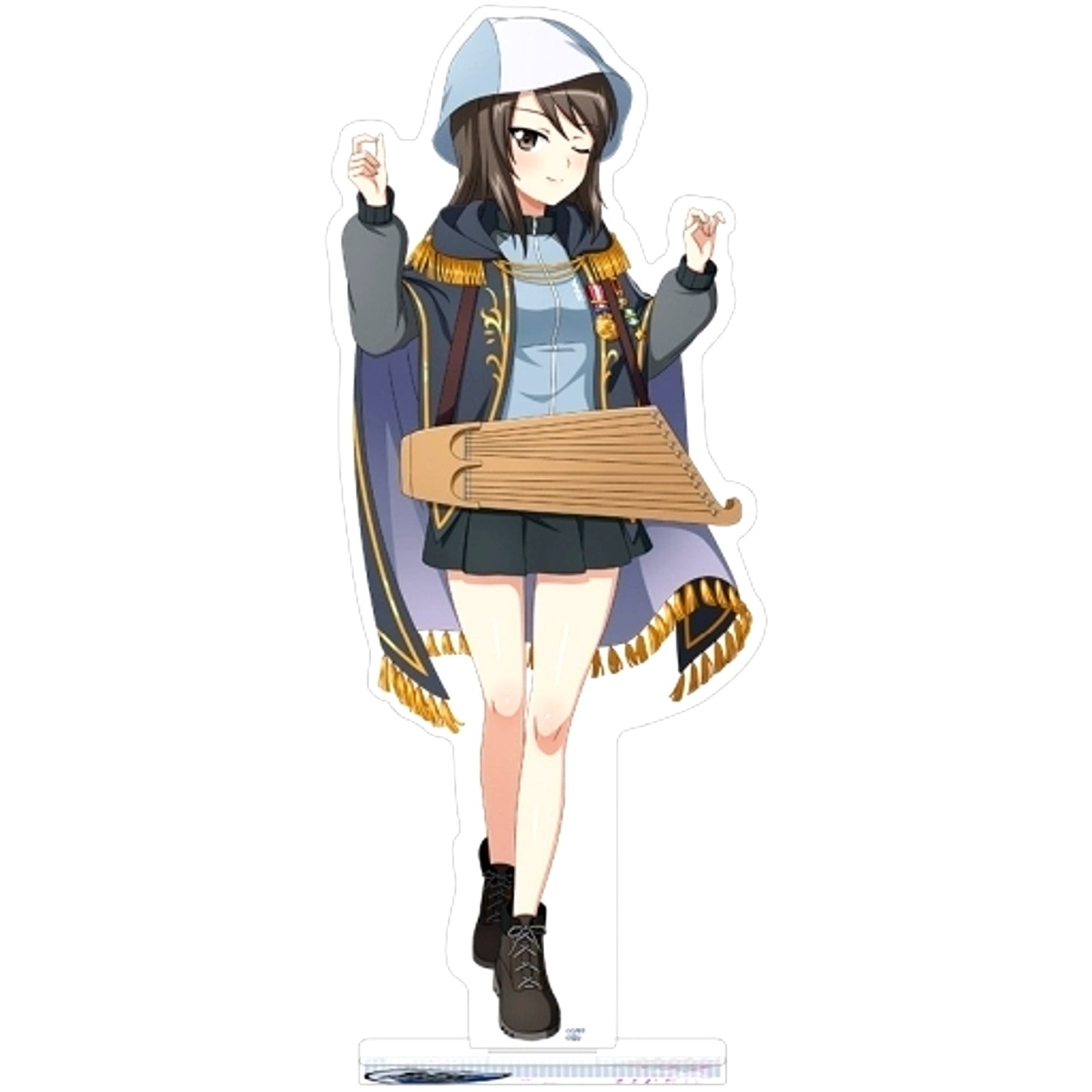 Mika PJ B Girls und Panzer Great Tankery Operation! BIG Acrylic Stand [USED]