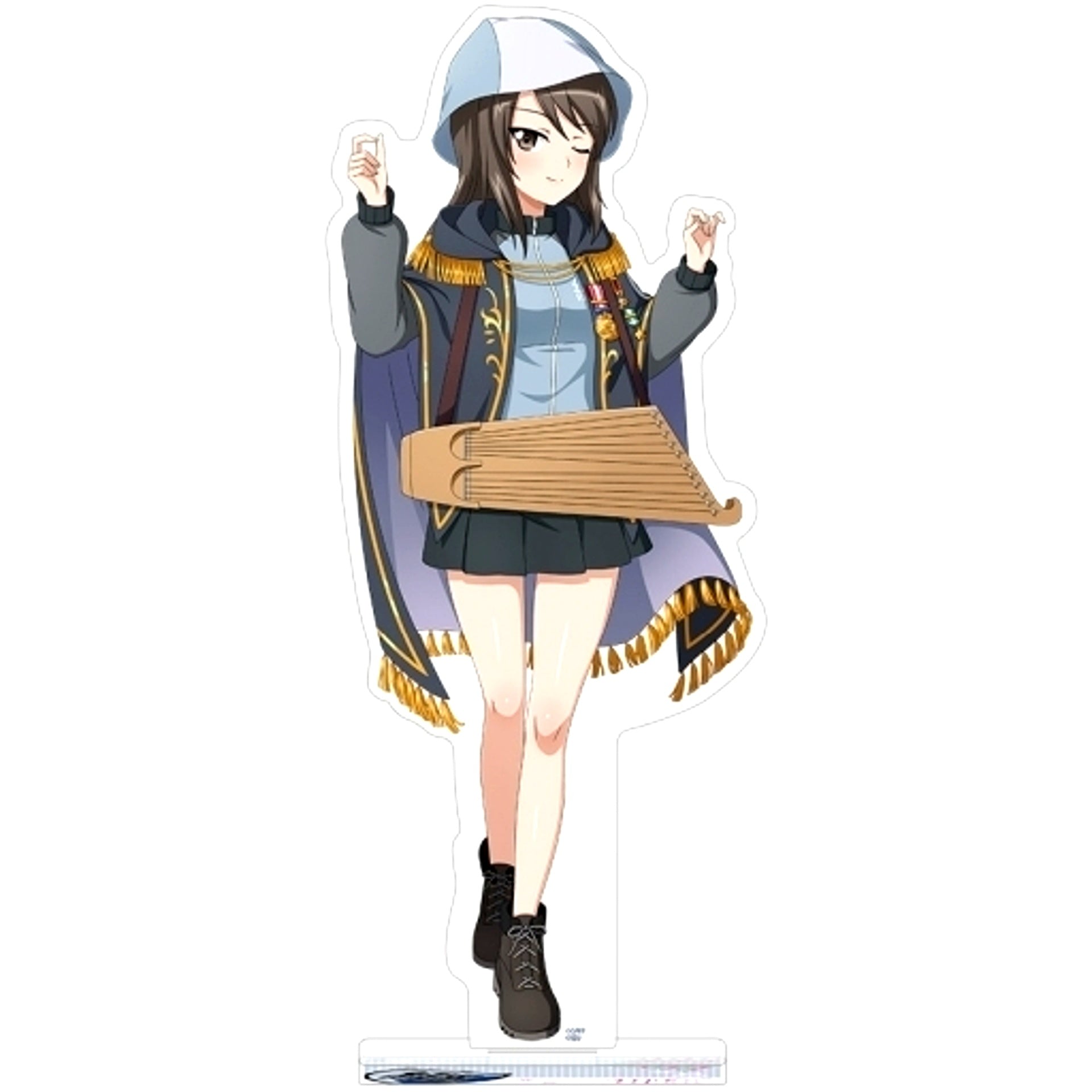 Mika PJ B Girls und Panzer Great Tankery Operation! BIG Acrylic Stand [USED]