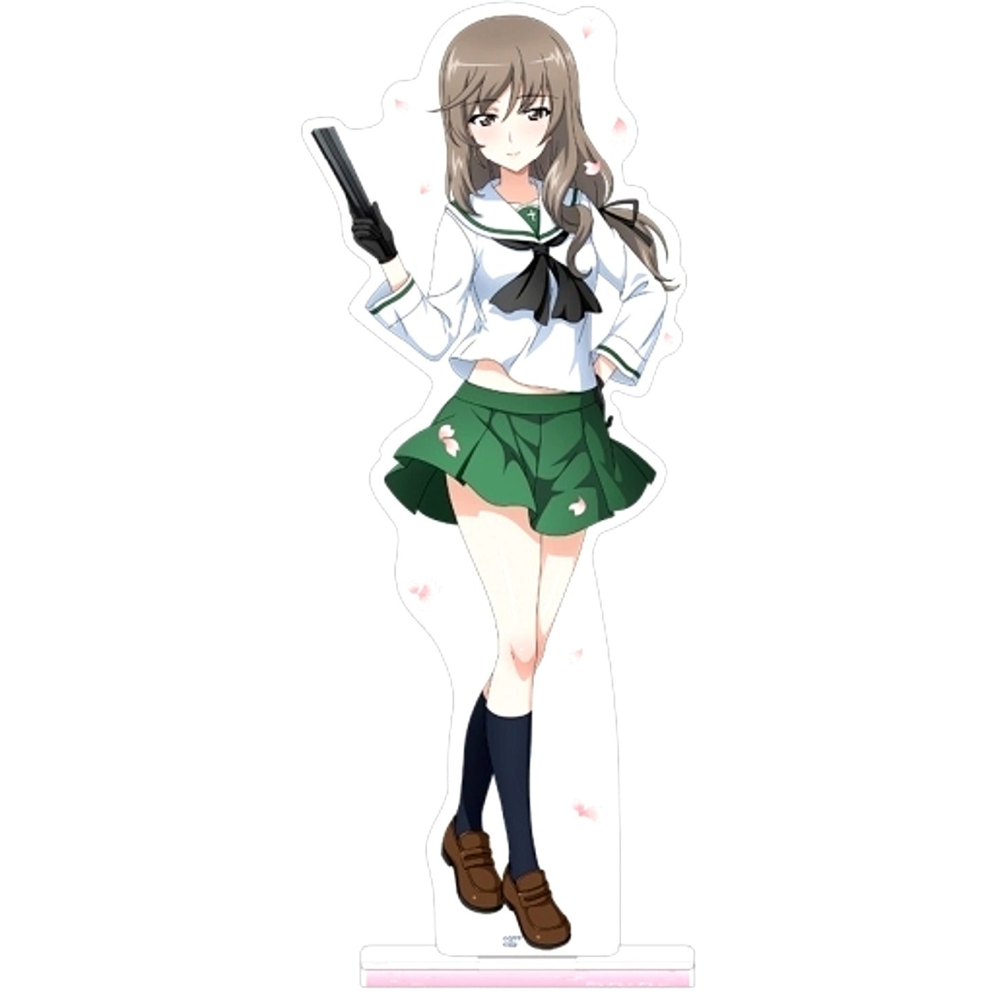Chiyo Shimada Oarai Girls Girls und Panzer Great Tankery Operation! BIG Acrylic Stand [USED]