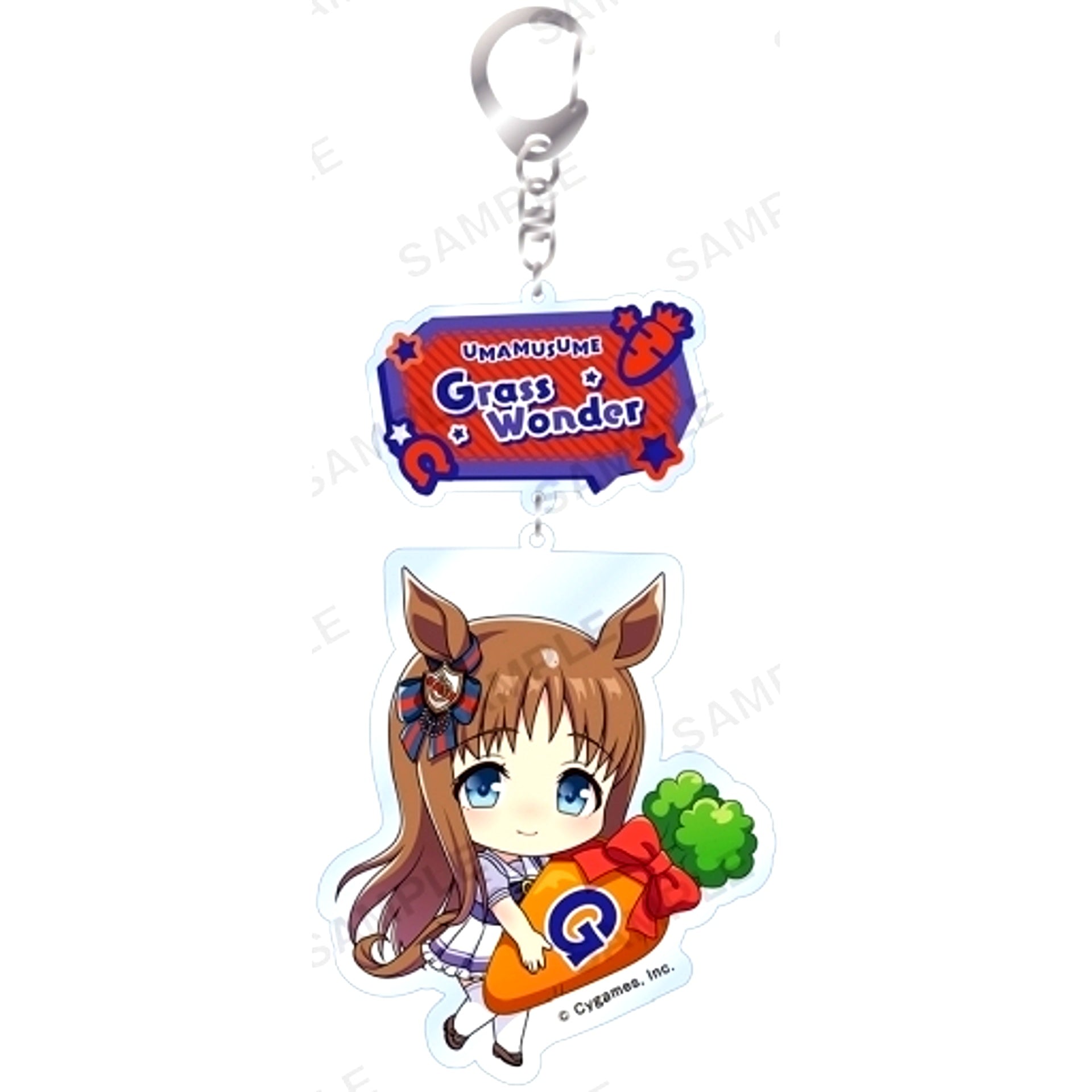 Grass Wonder Umamusume Pretty Derby Mugyumini Acrylic Keychain [USED]