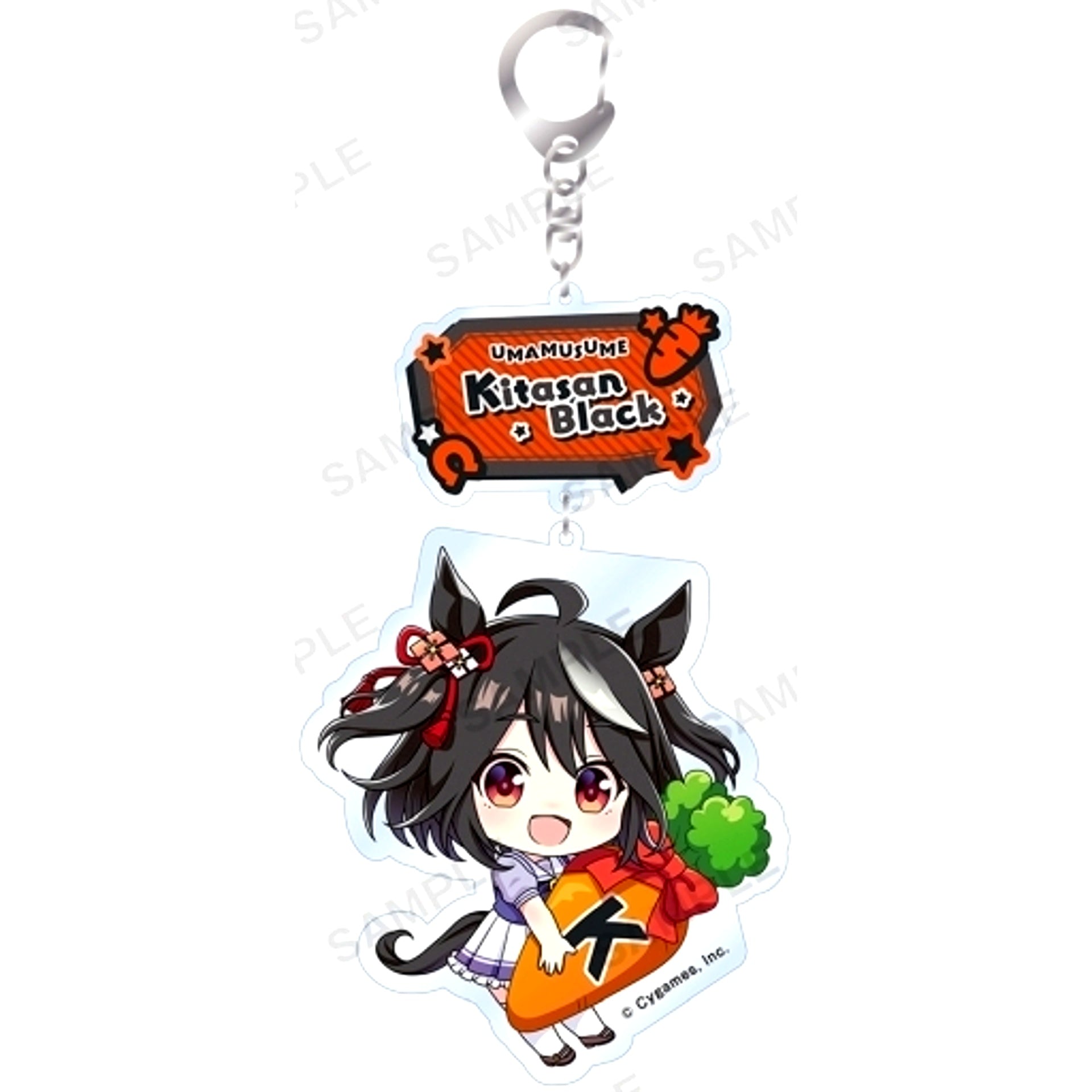 Kitasan Black Uma Musume Pretty Derby Mugyumini Acrylic Keychain [USED]
