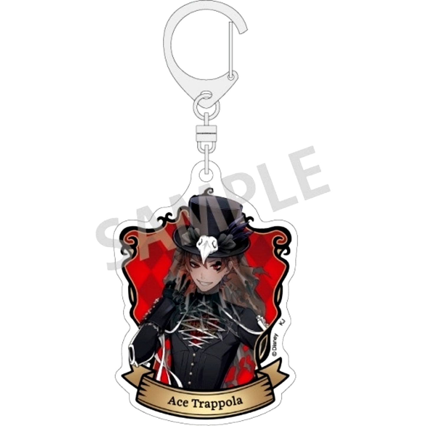 Ace Trappola Scary Dress Ver. Disney Twisted-Wonderland Trading Acrylic Keychain Vol. 1 [USED]