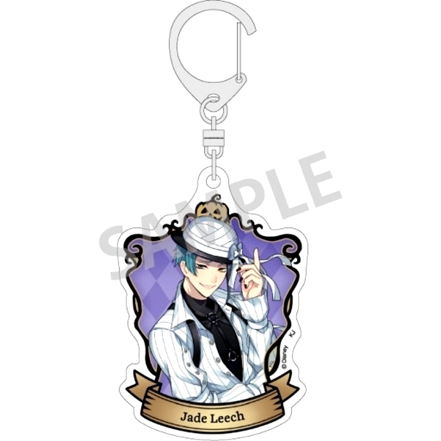 Jade Leech Disney Twisted-Wonderland Trading Acrylic Keychain Vol.1 Scary Dress Ver. [USED]